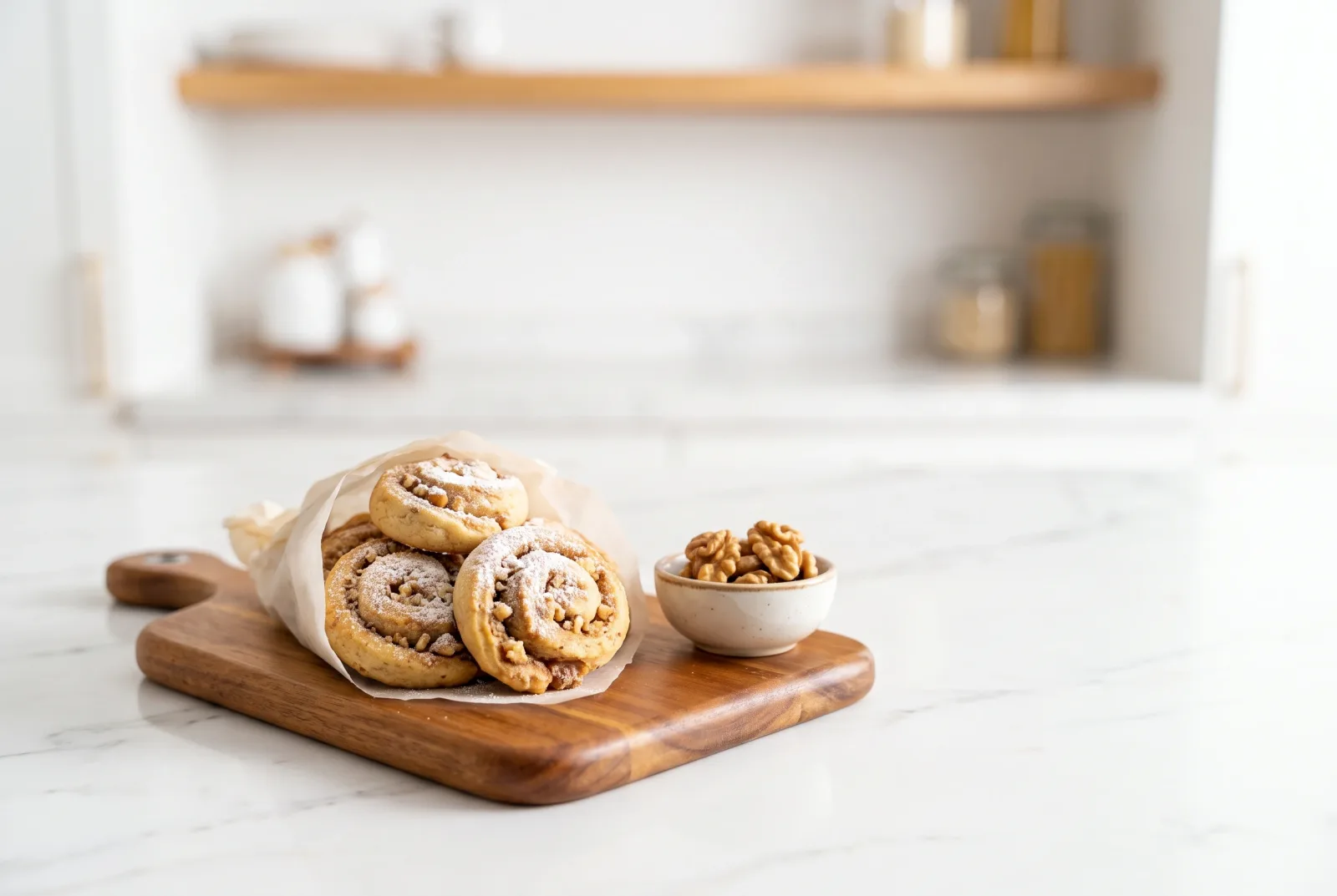 Walnut Roll Cookies | Kayseri-Style Rolled Cookies