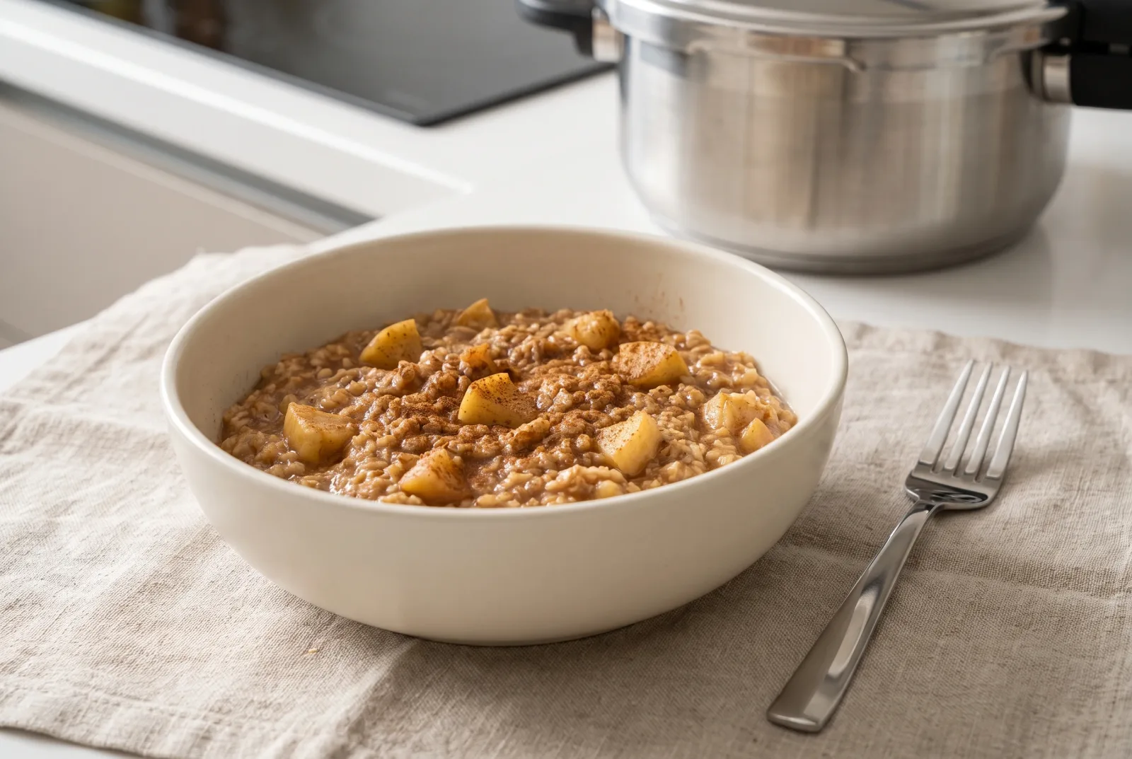 Apple Cinnamon Oat Porridge | Creamy Baby Breakfast