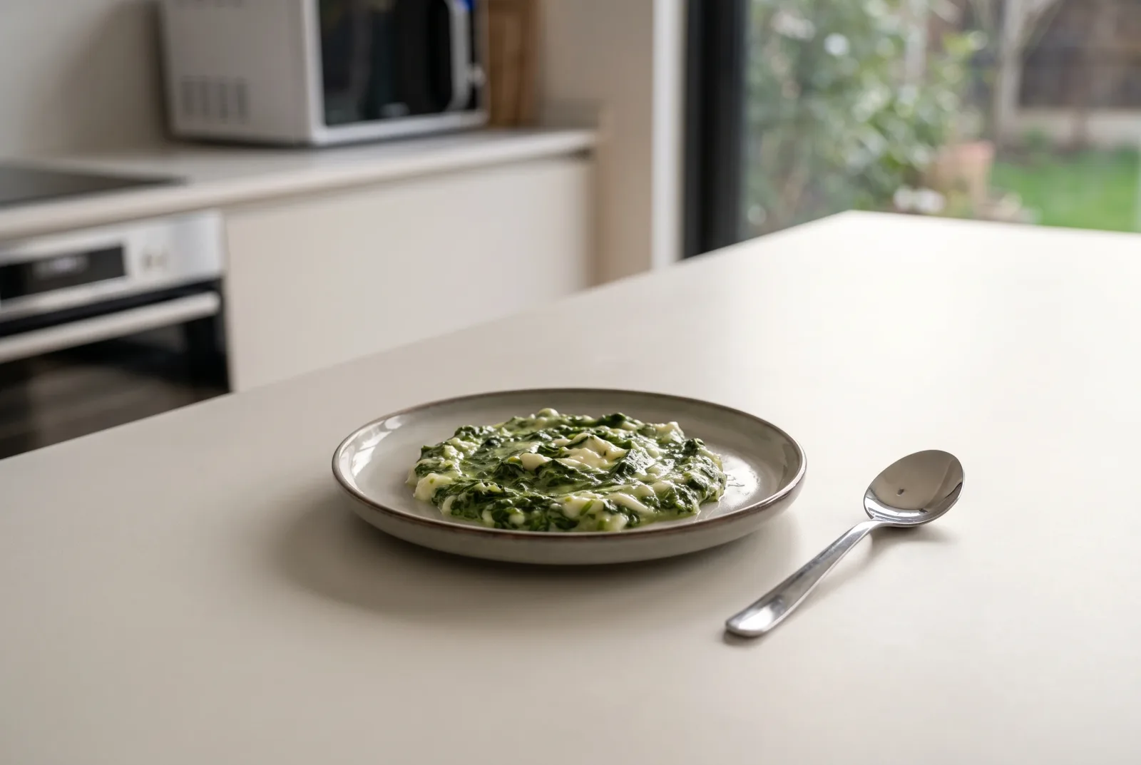 Spinach and Strained Cheese Puree for Babies | Austrian-Style with Topfen