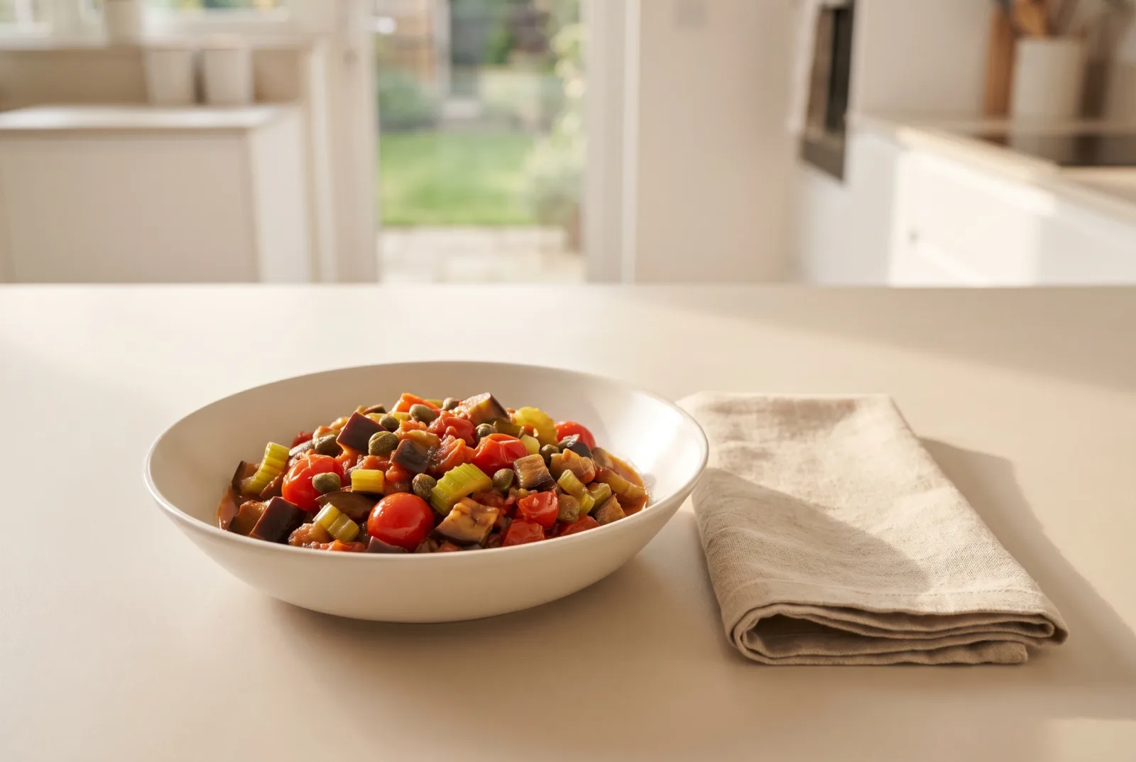 Spicy Caponata — Freezer-Friendly Sicilian Appetizer