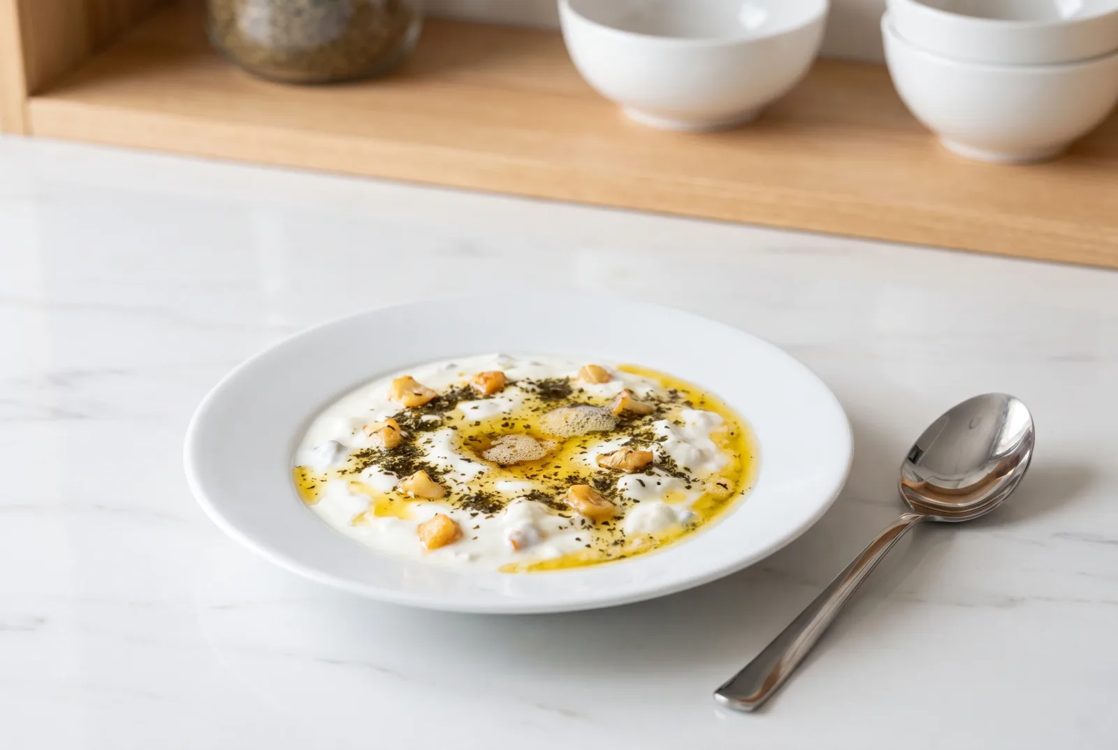 Sizzling Butter and Mint Sauce | Classic Turkish Sauce for Dumplings and Yogurt Dishes