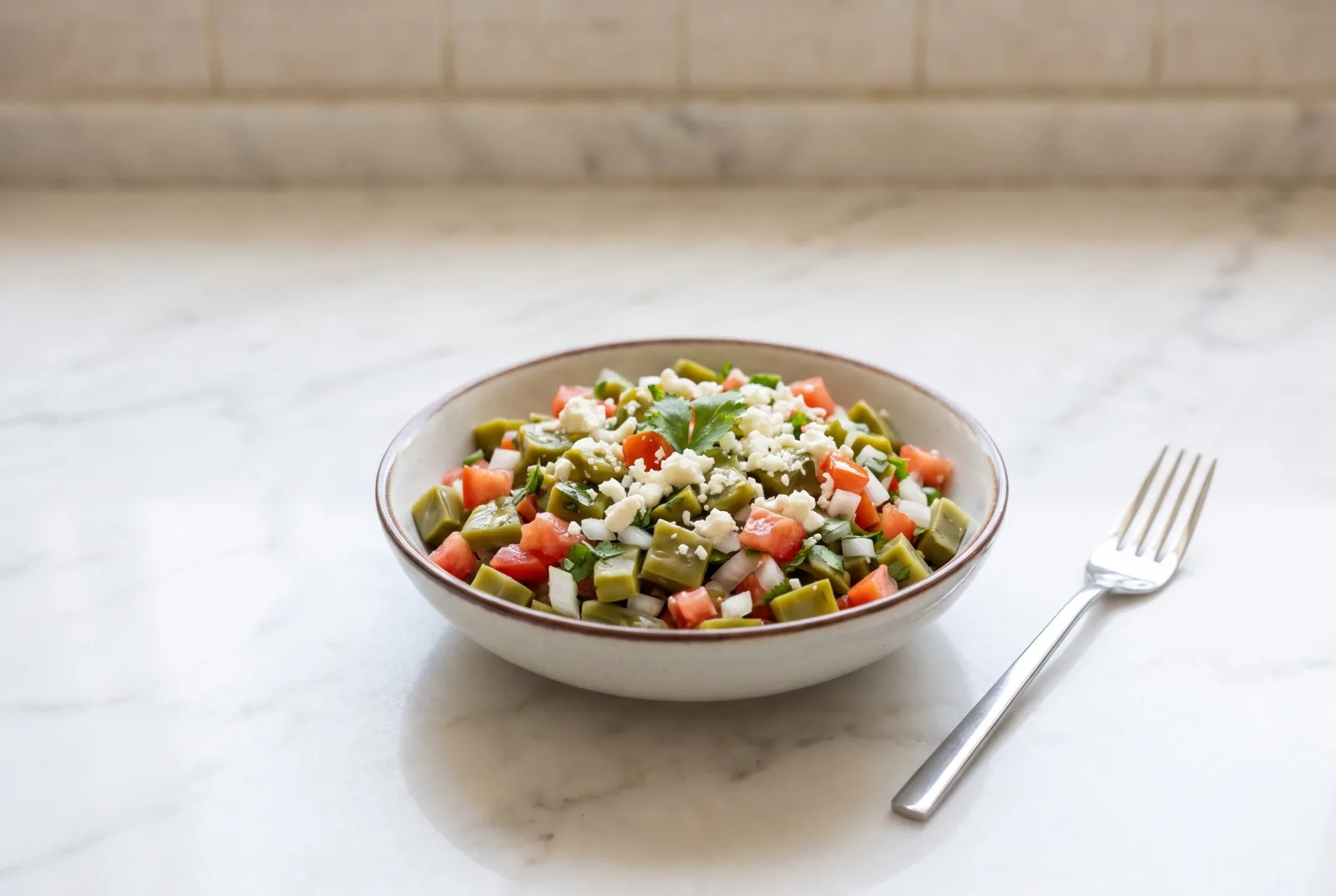 Nopal Salad — Spicy Mexican Cactus-Pad Salad