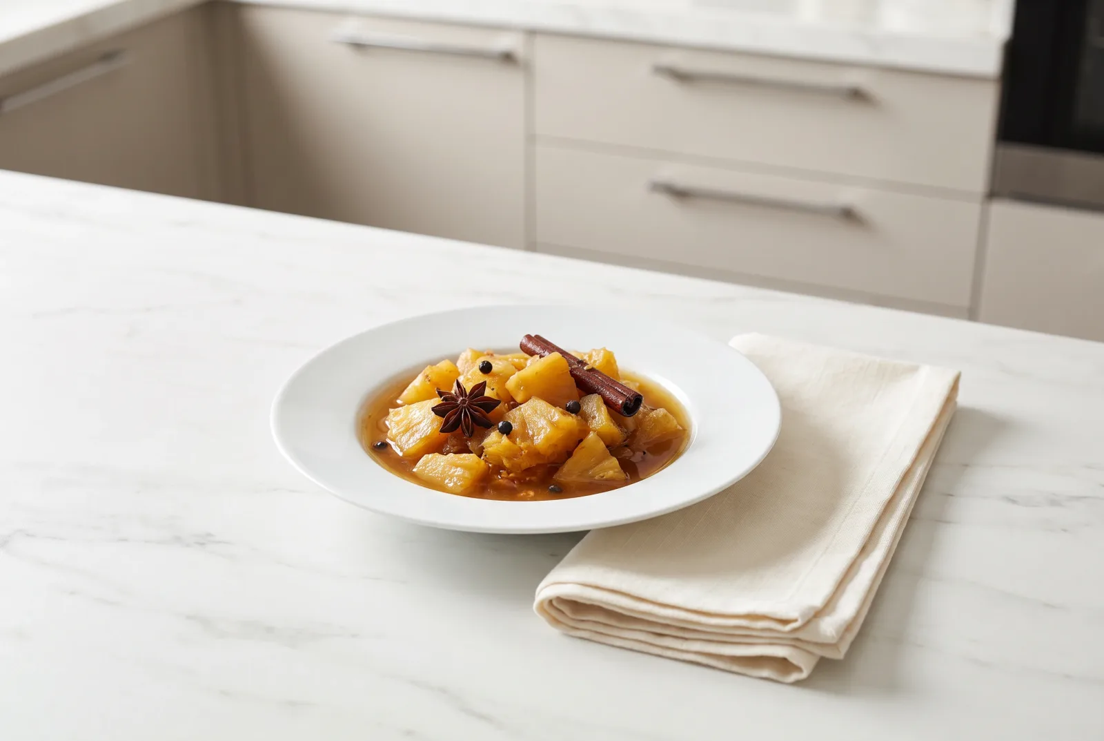 Thai-Spiced Pineapple Compote | Quick Pressure Cooker Recipe for Leftover Fruit
