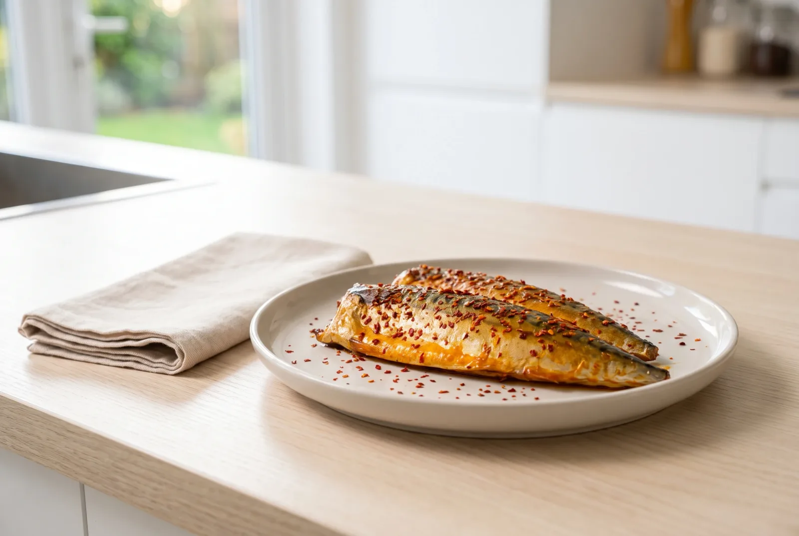 Oven-Baked Mackerel | Chili-Marinated Fish Baked in Parchment