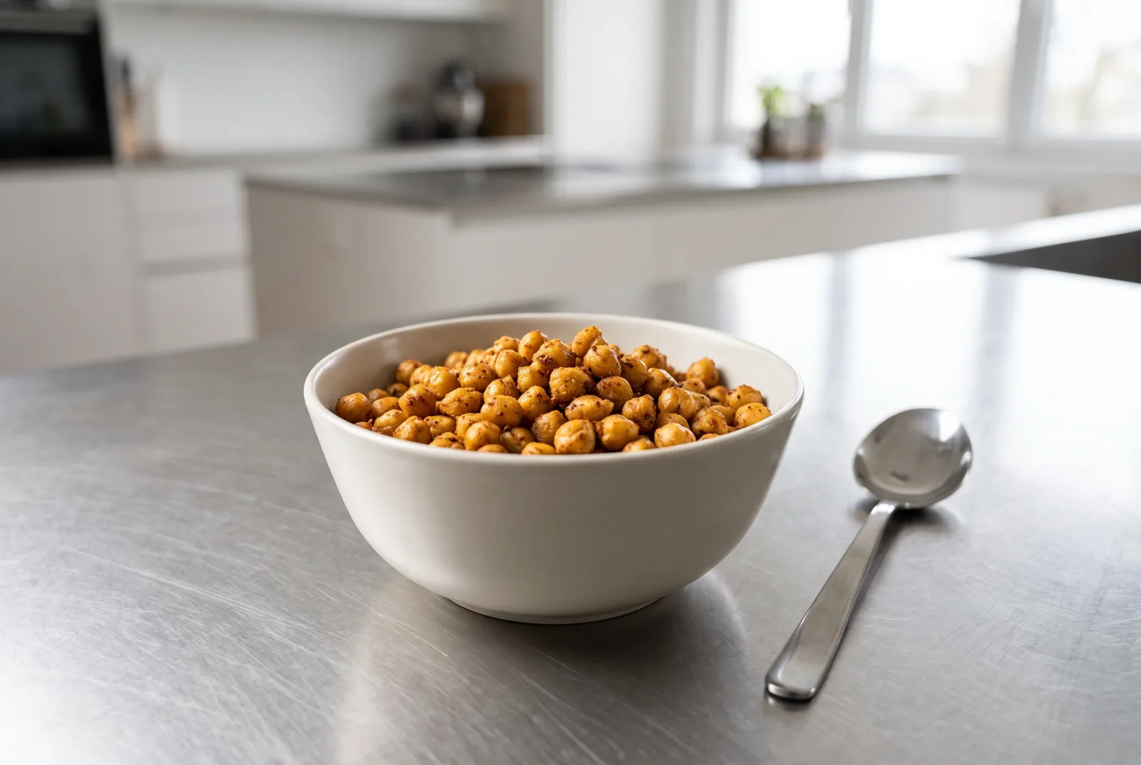 Ethiopian Berbere Air Fryer Chickpeas | Lightly Spiced Snack for Kids
