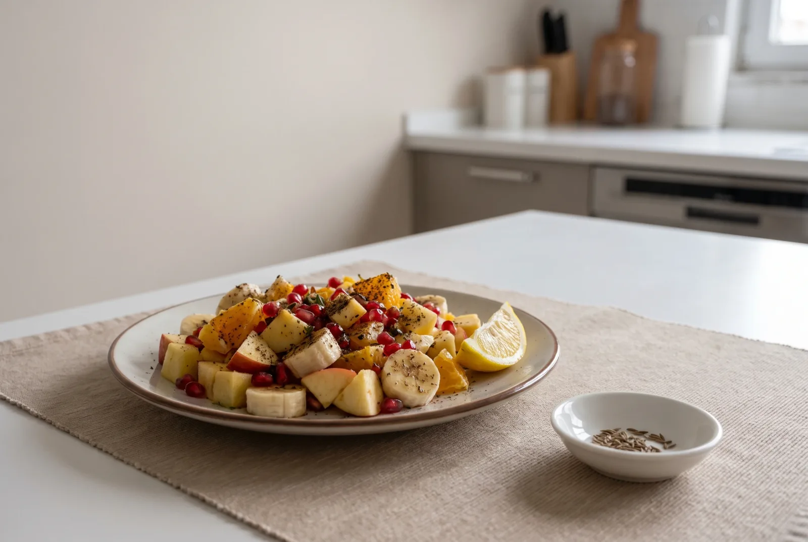 Spiced fruit chaat — Pakistani sweet-and-sour fruit salad