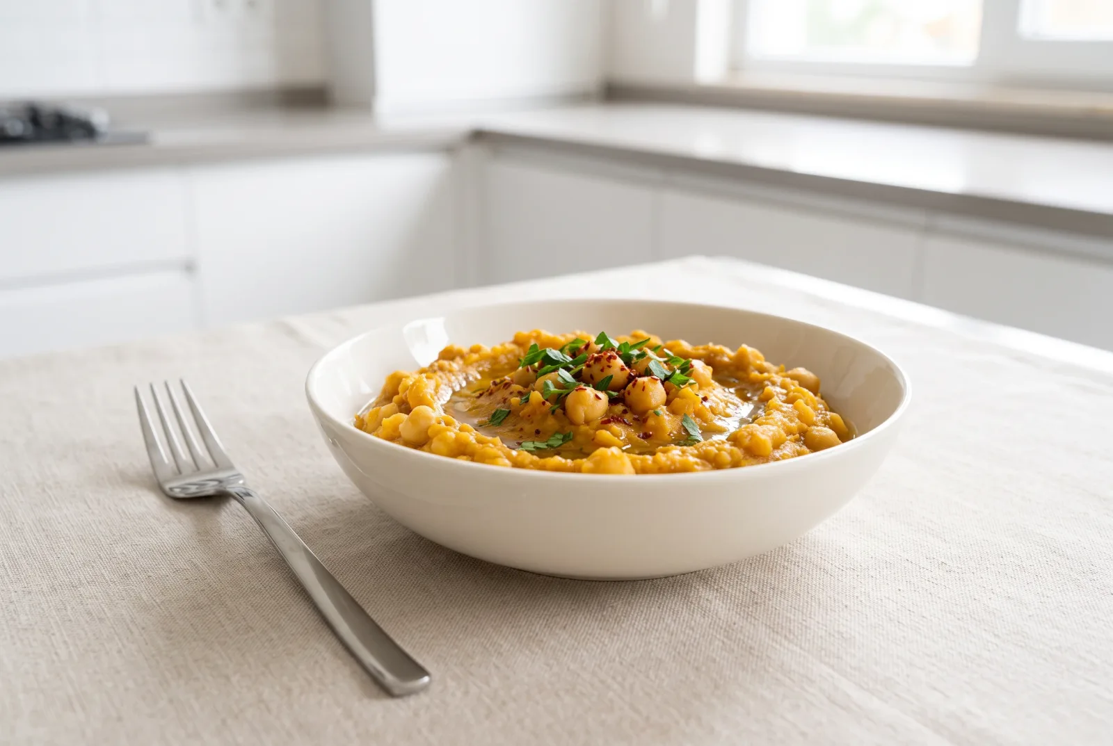 Pumpkin and chickpea purée — Ethiopian-style recipe for babies aged 8 months and over