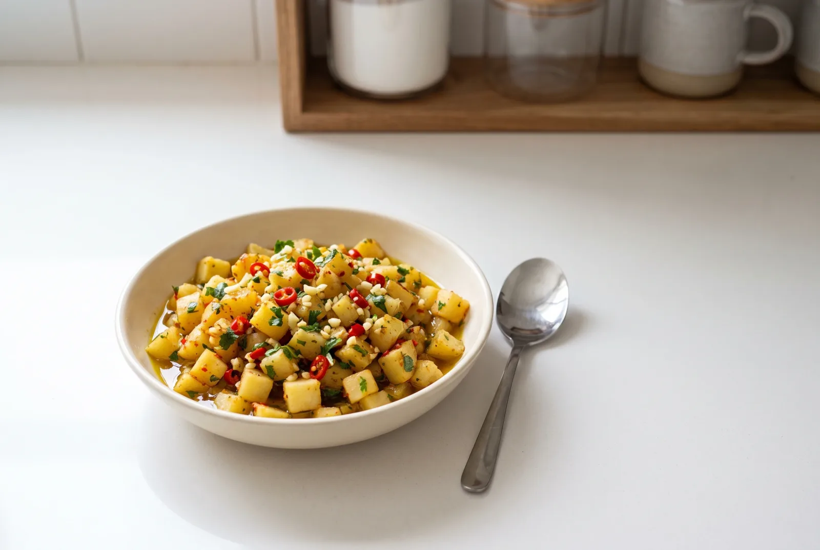 Batata harra — Damascus-style spiced potatoes with garlic