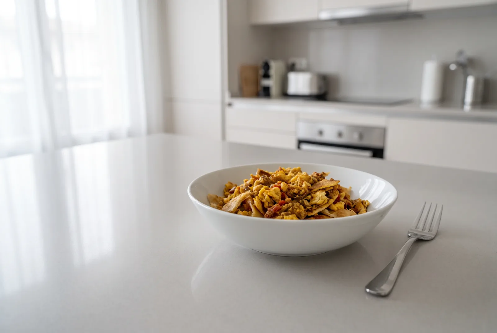 Enkulal Firfir | Ethiopian-Style Scrambled Eggs with Yufka