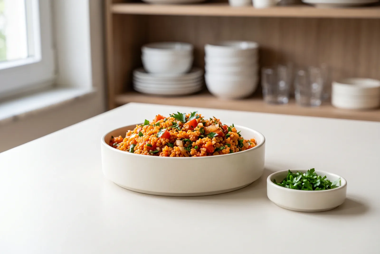 Itch — Armenian Bulgur and Tomato Salad