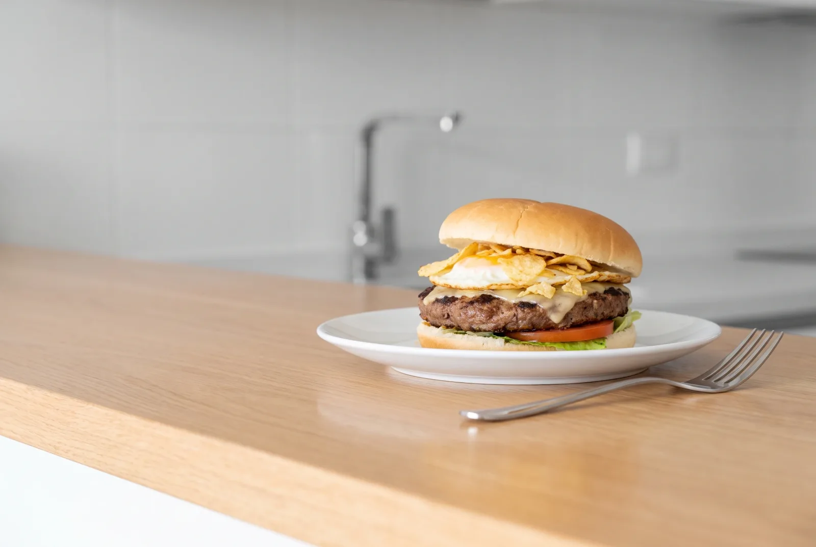 Hamburguesa Colombiana | Colombian-Style Burger with Quail Eggs