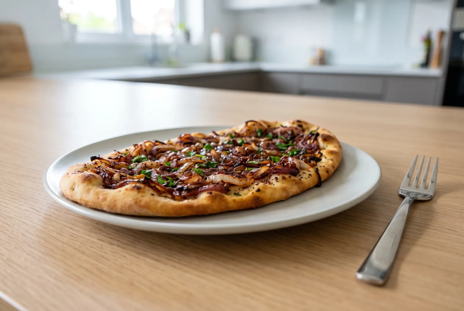 Iraqi Sumac and Onion Flatbread | Baked with Olive Oil and Pine Nuts