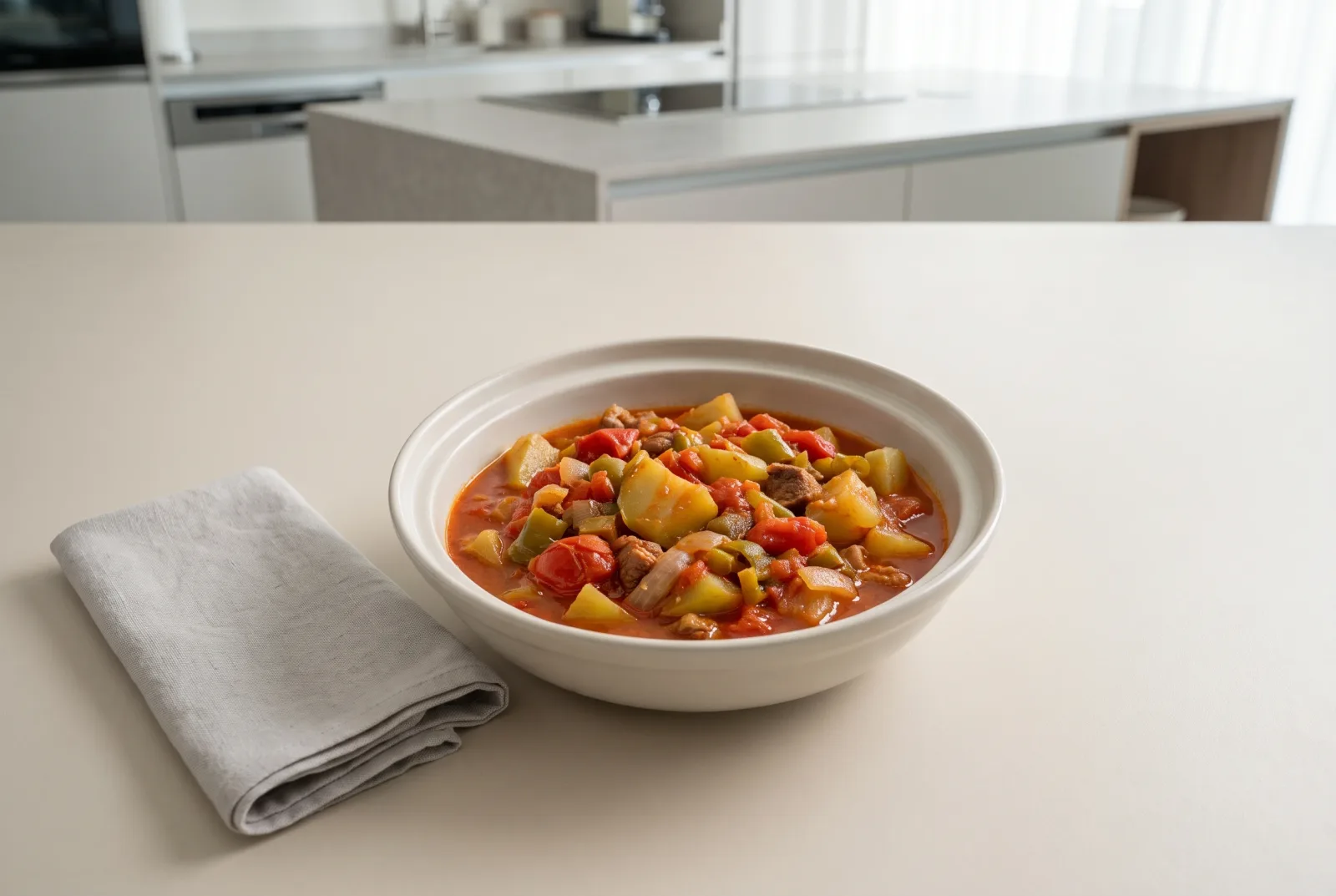 Cuban-Style Pressure-Cooked Chayote Stew with Tomato and Onion