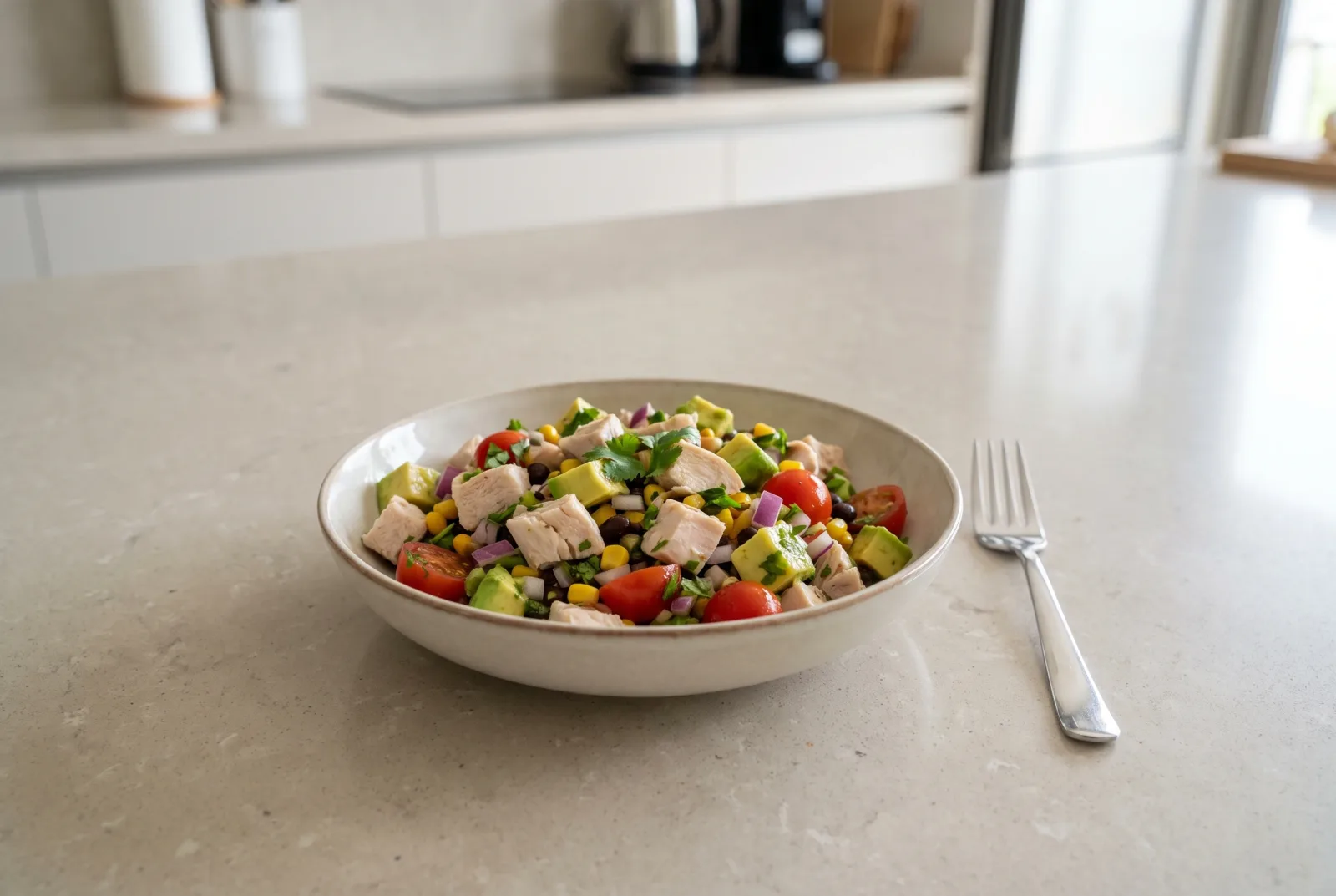 Cuban-Style Leftover Chicken and Avocado Salad
