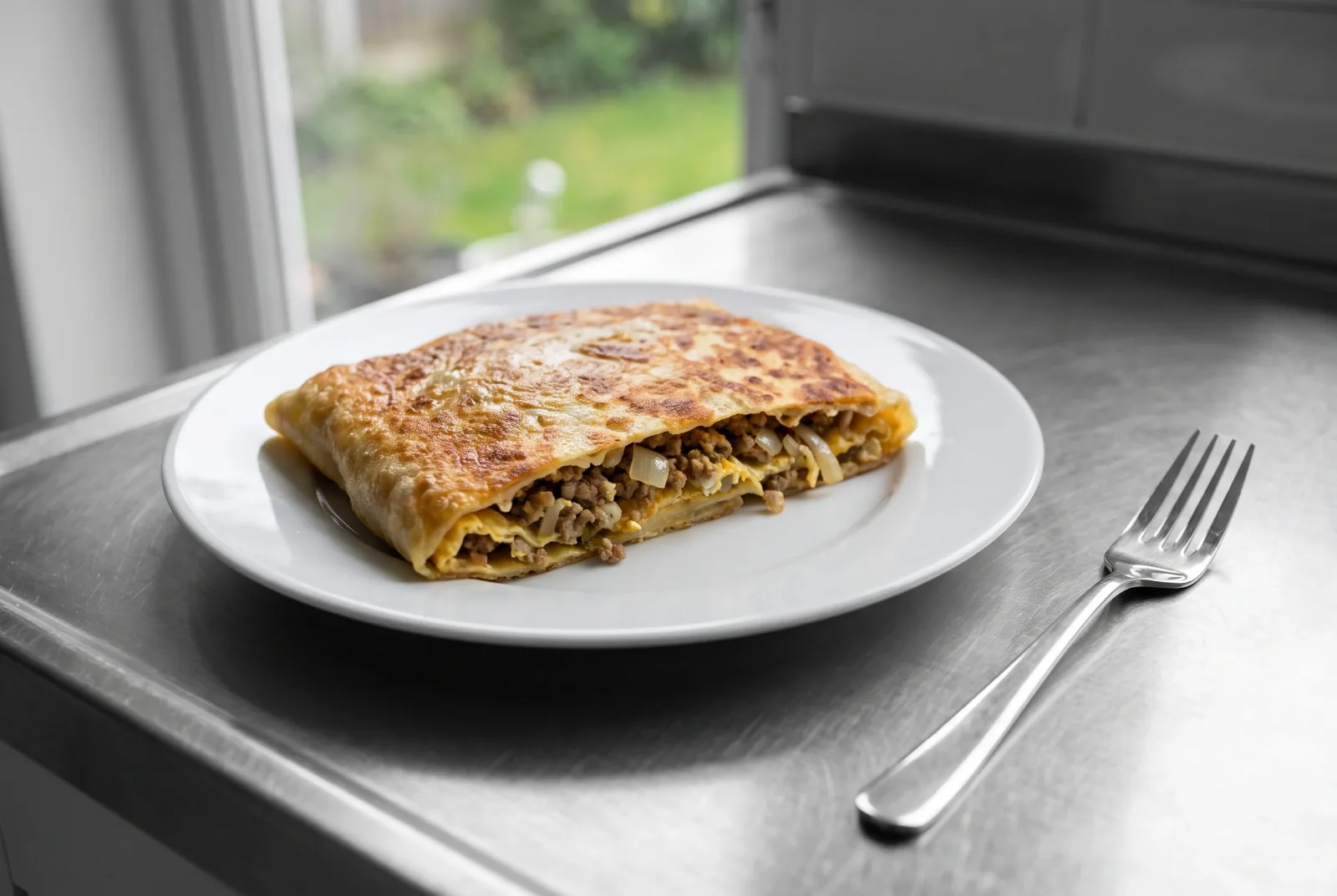 Malaysian-Style Beef and Egg Murtabak | Spiced Filling in Folded Dough