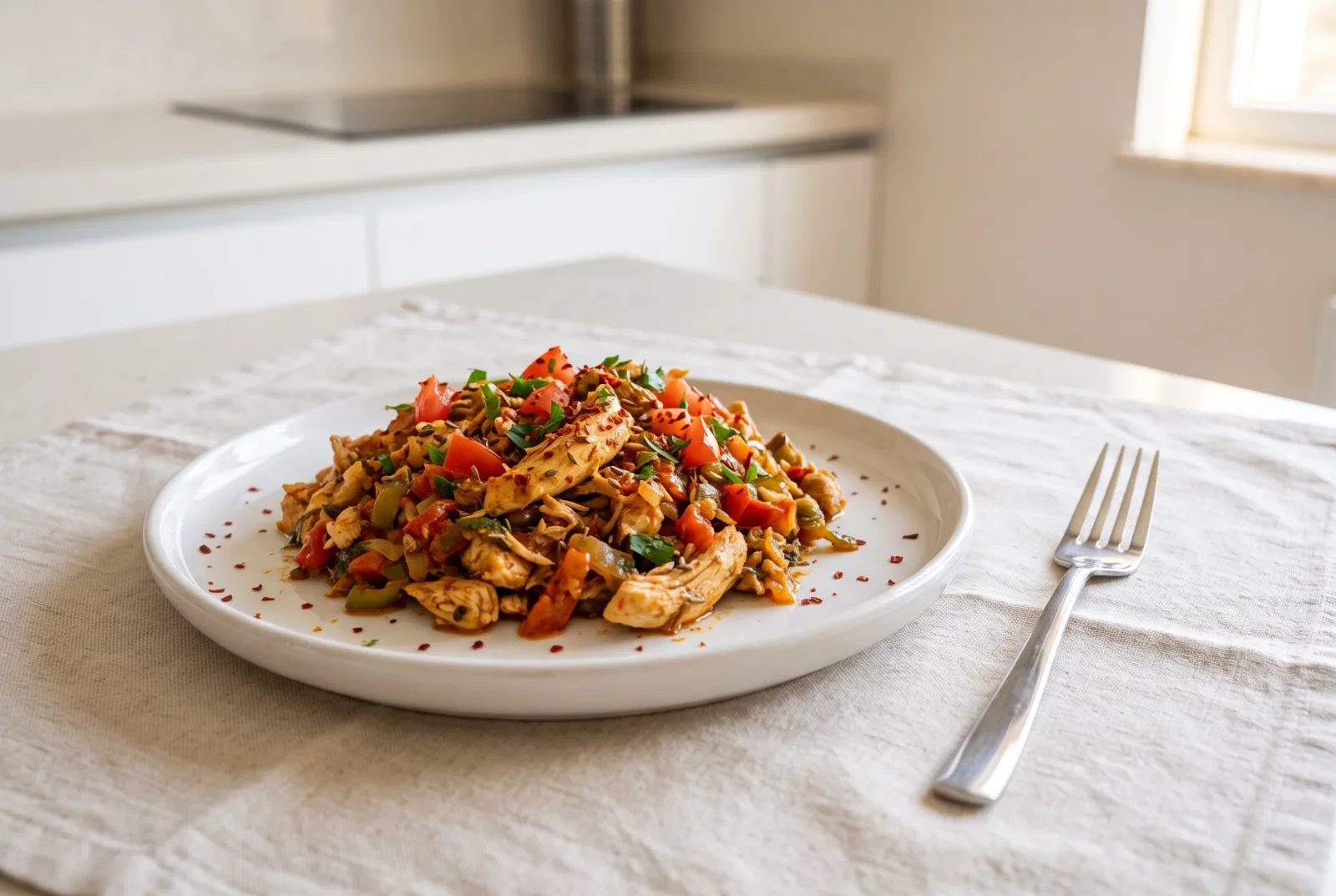 Uzbek-Style Spiced Leftover Chicken