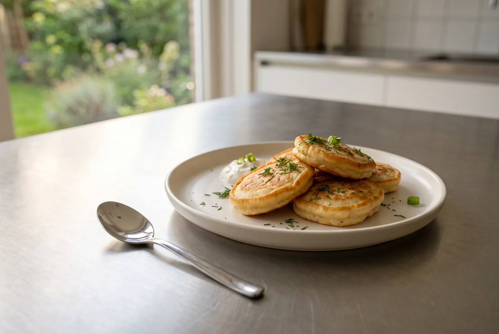 Ukrainian Air Fryer Oladki | Mini Kefir Pancakes for Kids
