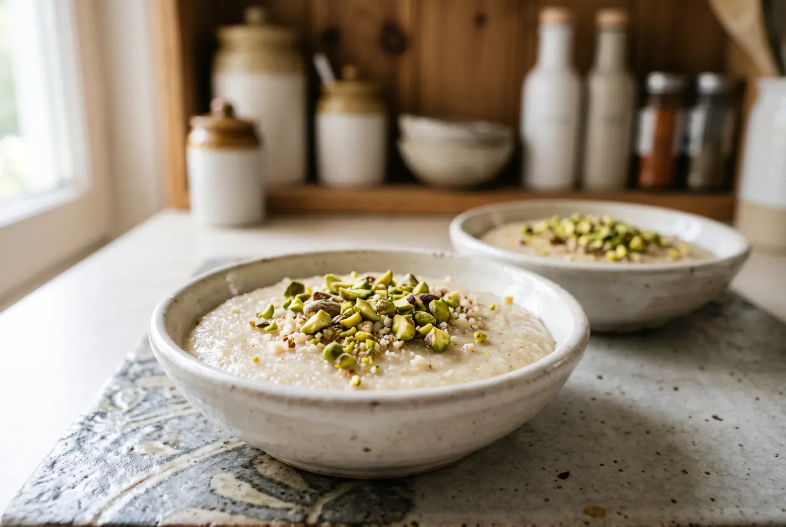 Tunisian Almond Pudding — Chilled and Fragrant