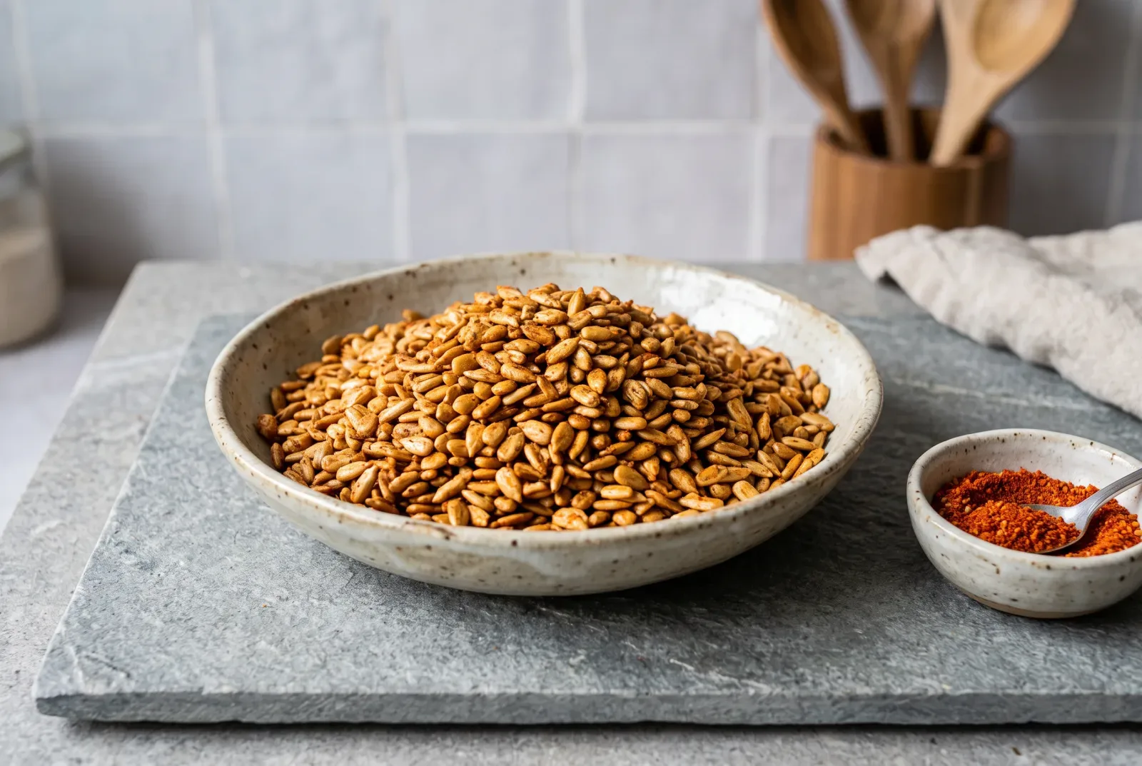Spiced Roasted Sunflower Seeds | Saudi-Style Air Fryer Majlis Snack