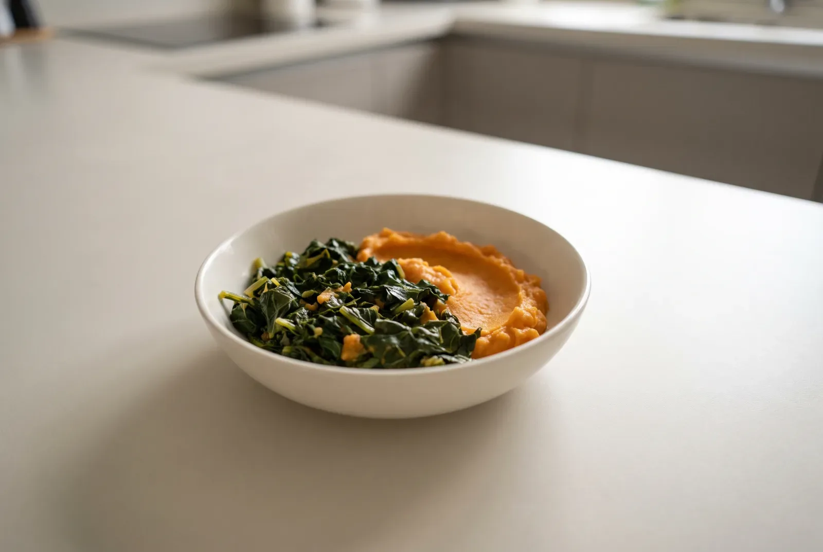 Jamaican Callaloo and Sweet Potato Puree | For Babies 10 Months and Older