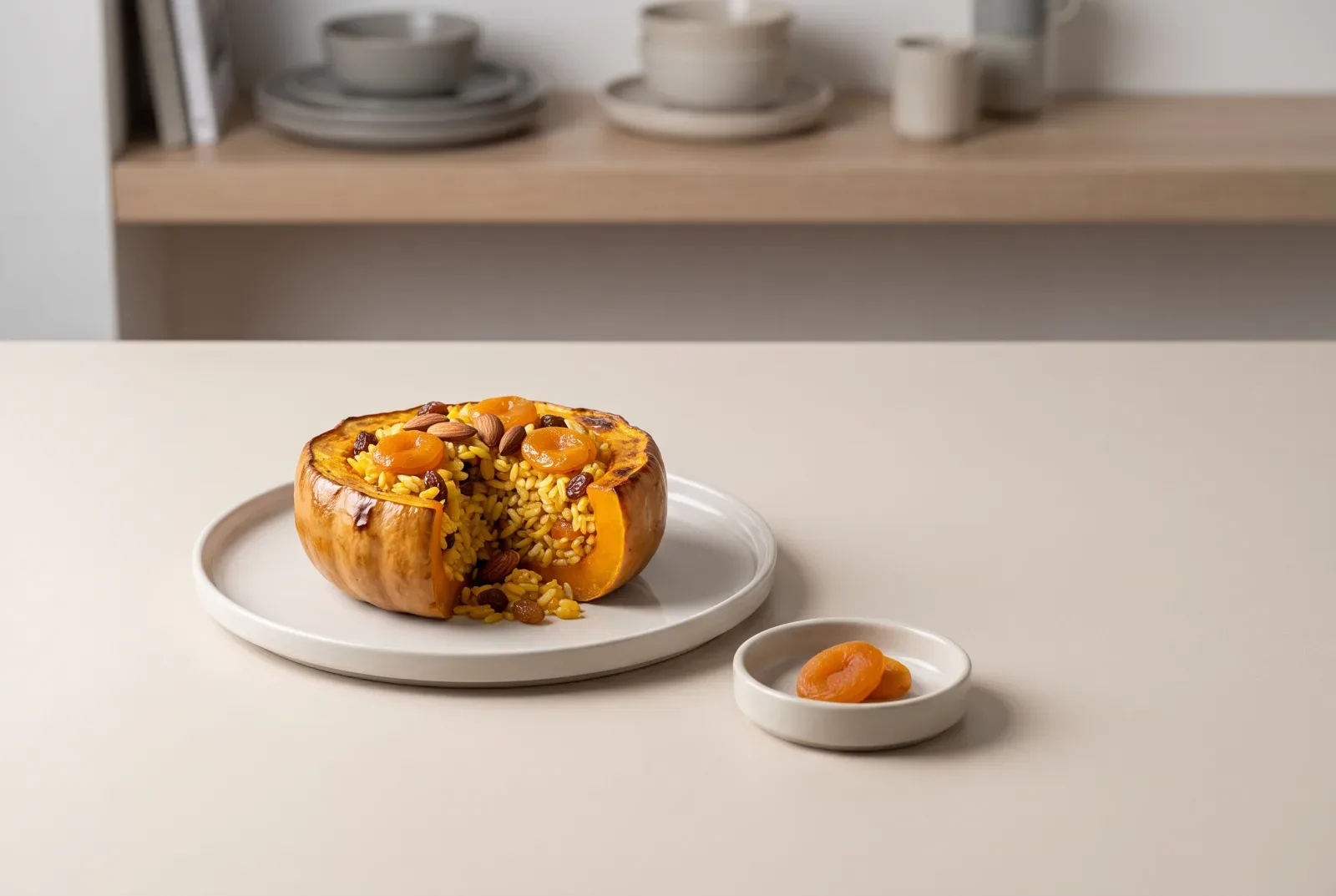 Ghapama | Armenian Stuffed Pumpkin with Dried Fruit