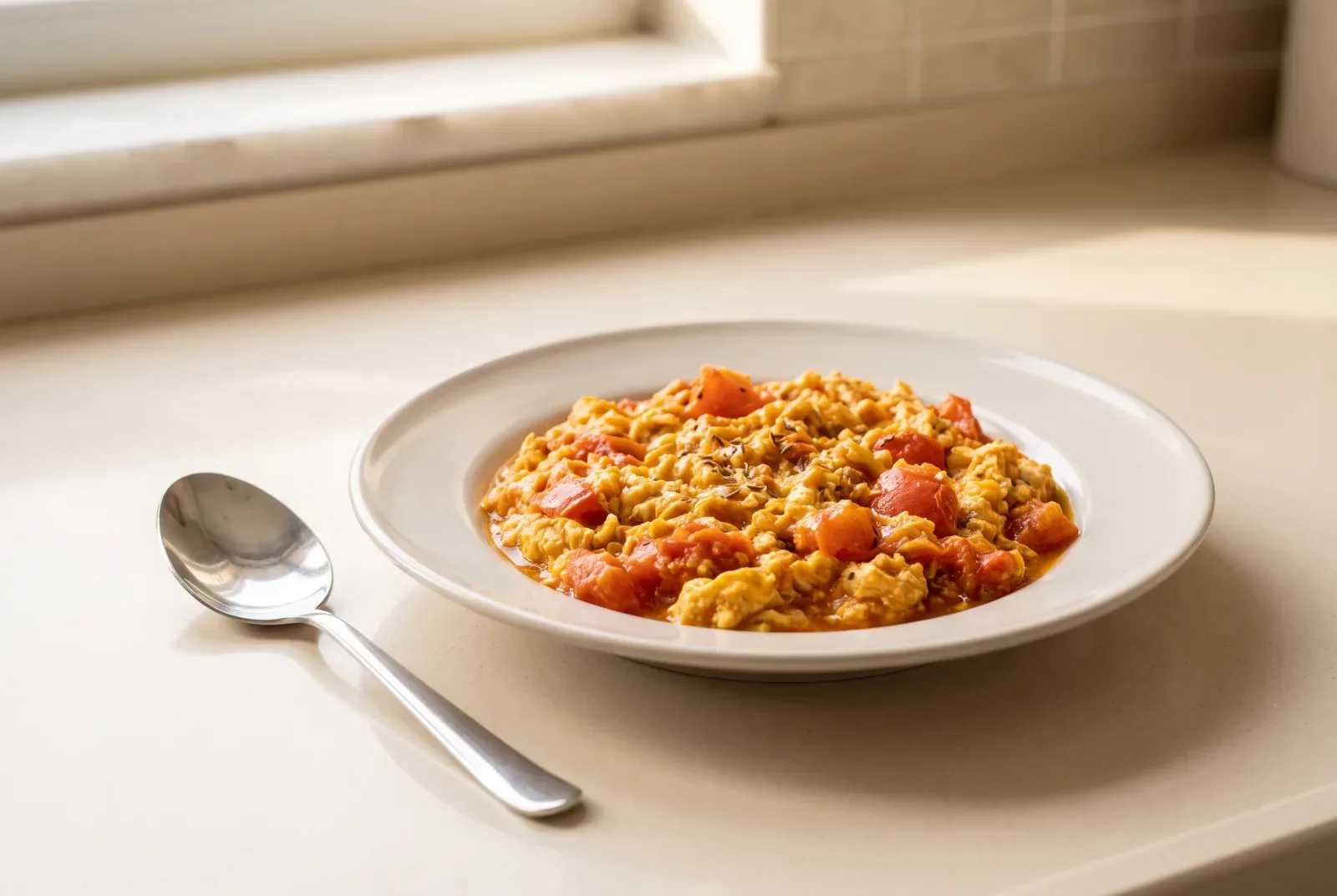 Beyd bi Tomatin | Iraqi Tomato and Egg Skillet