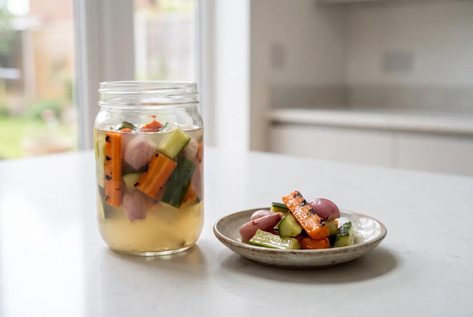 Grilled Vegetable Acar | Indonesian-Style Lightly Charred Quick Pickle