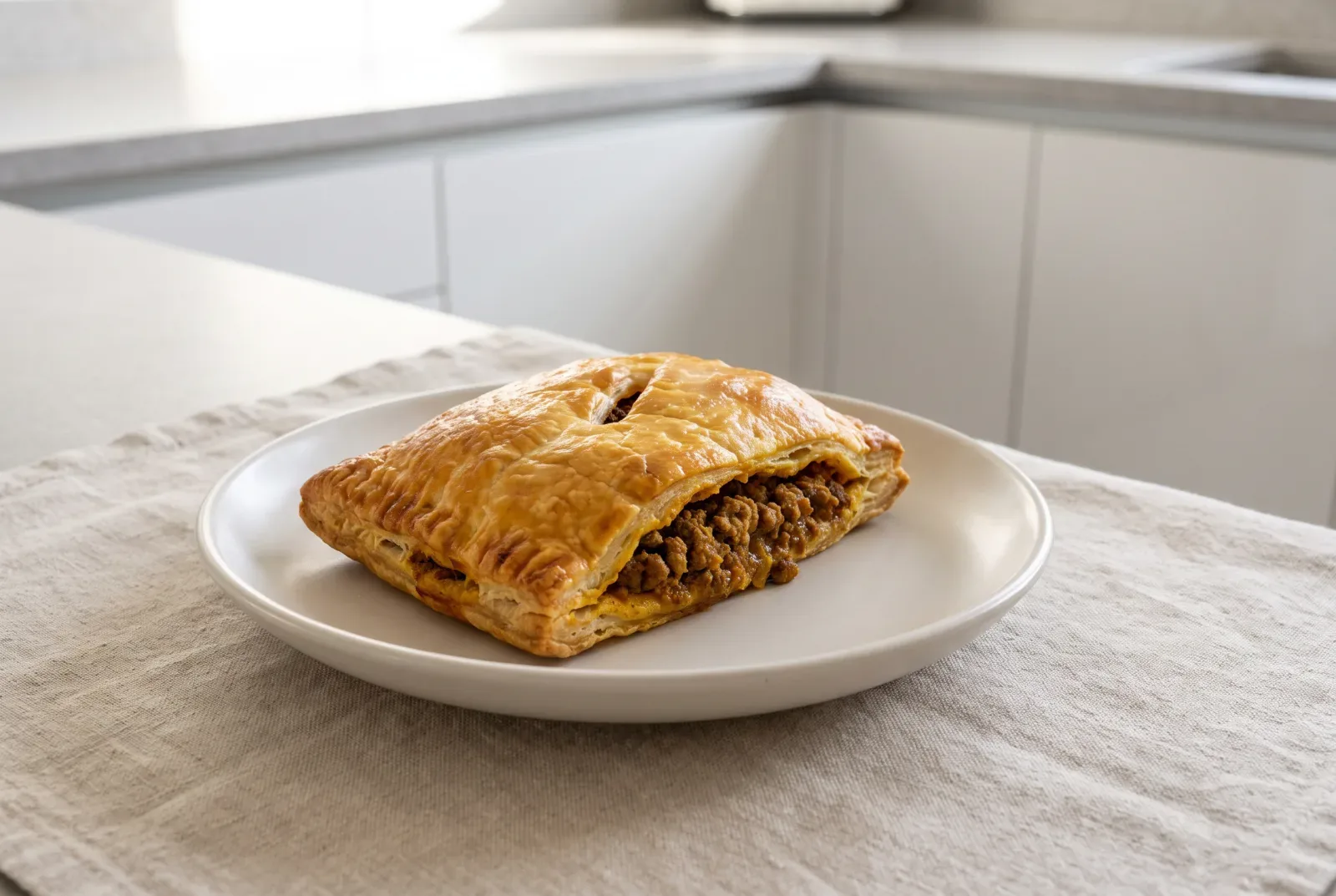 Jamaican Curried Meat Pastries | Crispy Folded Breakfast Snack