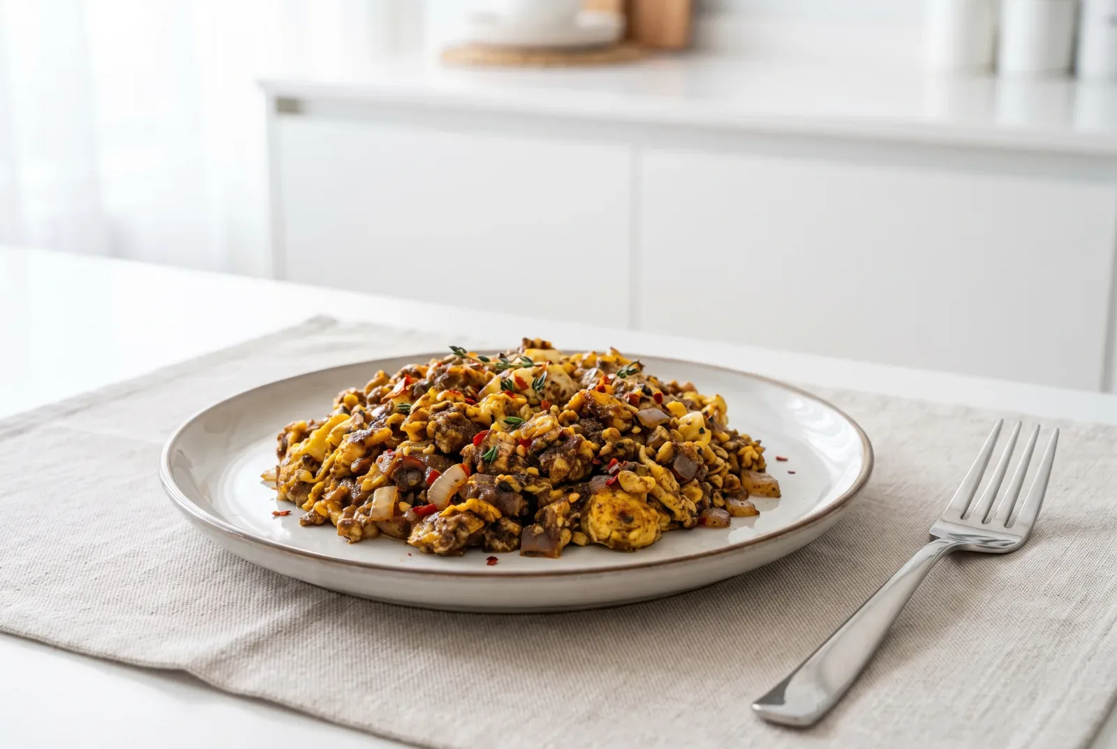 Jamaican Jerk-Spiced Scrambled Eggs | A Quick, Spicy Breakfast Snack