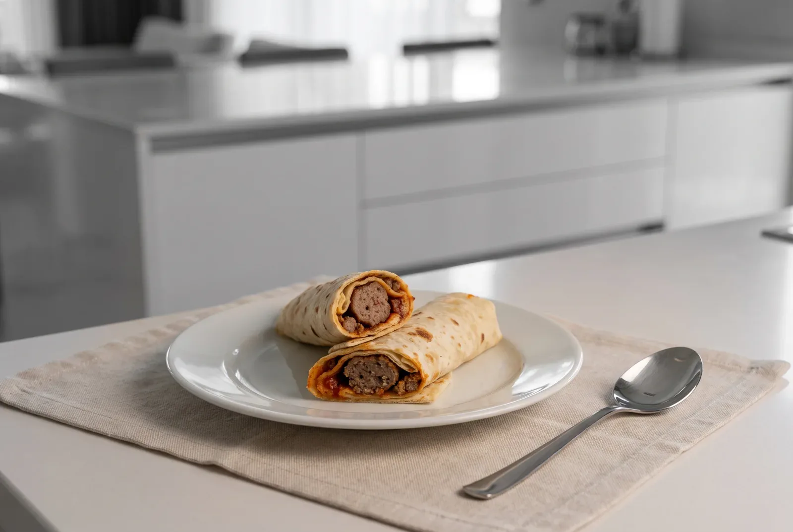 Kazakh-Style Meatball Wrap | Grilled Kofta in Naan