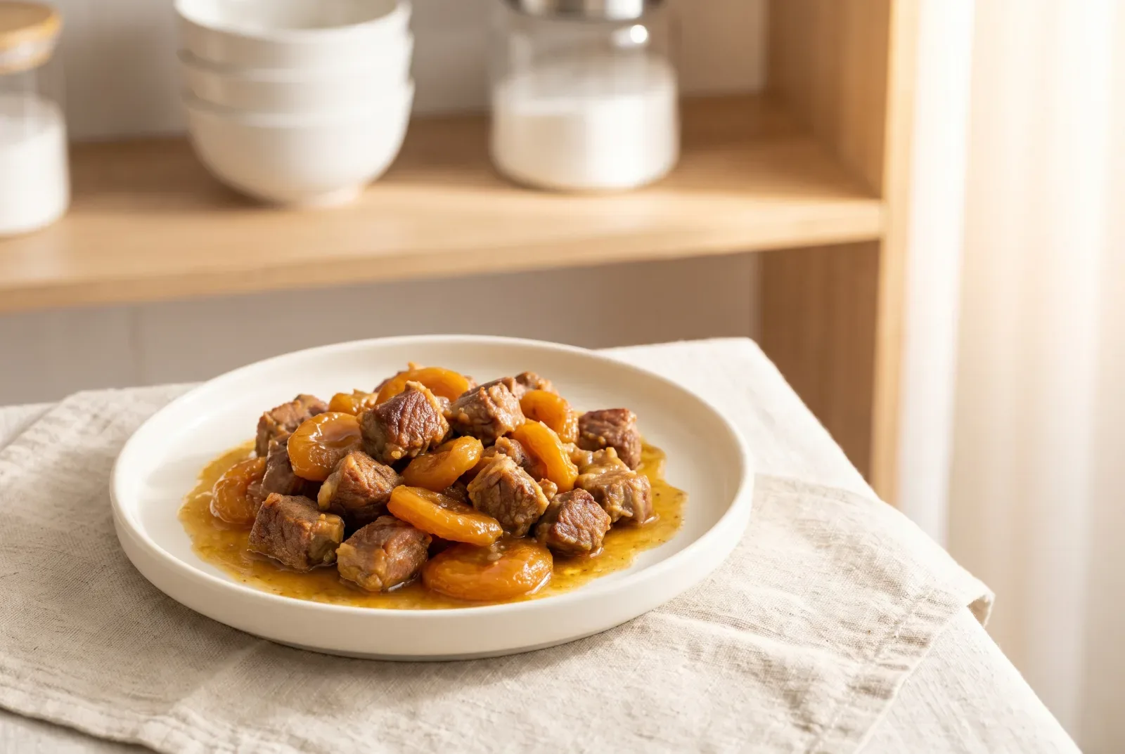 Kazakh Dried Apricot Sauce | Slow-Simmered and Spiced