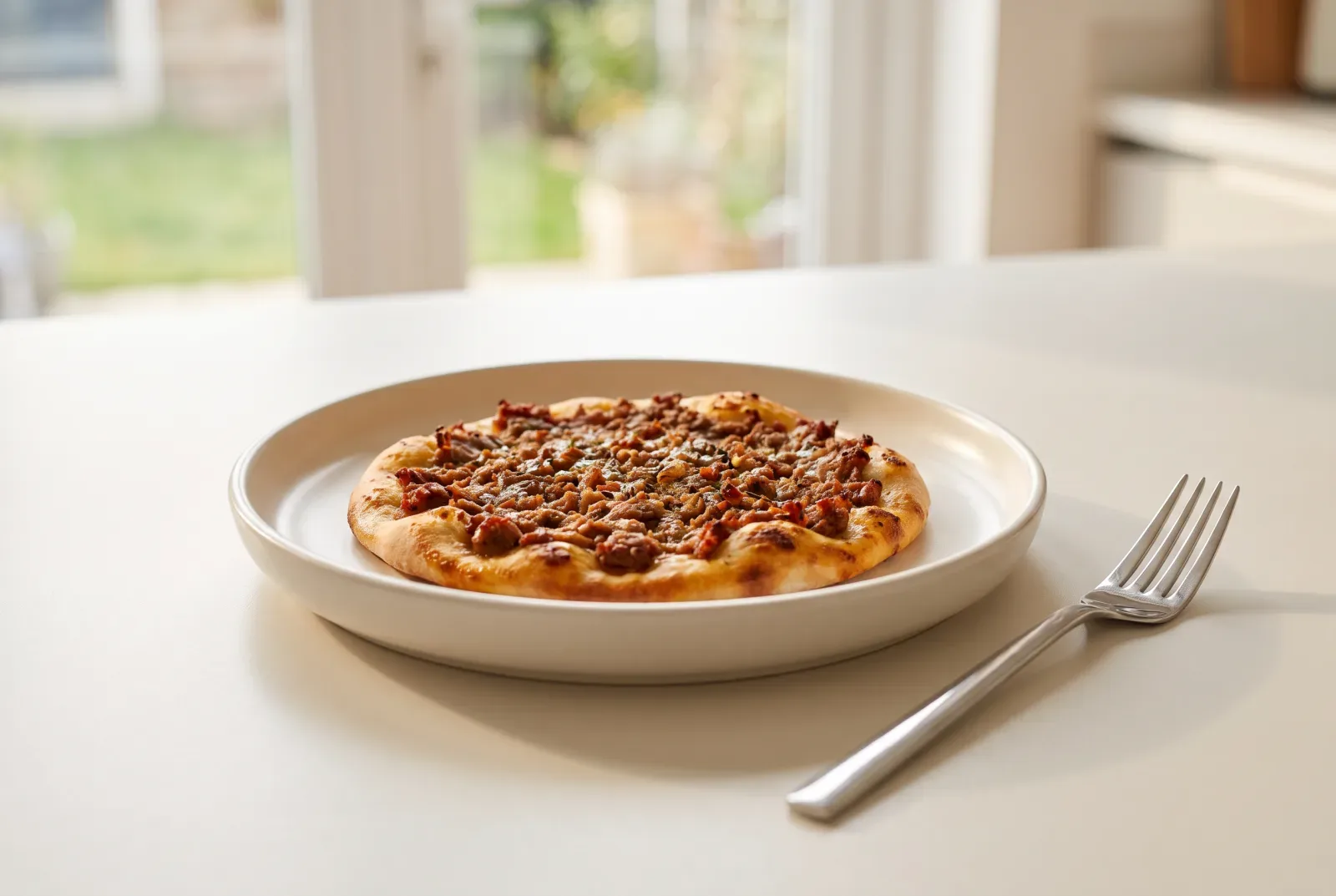 Saudi-Style Spiced Ground Meat Mini Flatbread (Lahm Bi Acin)