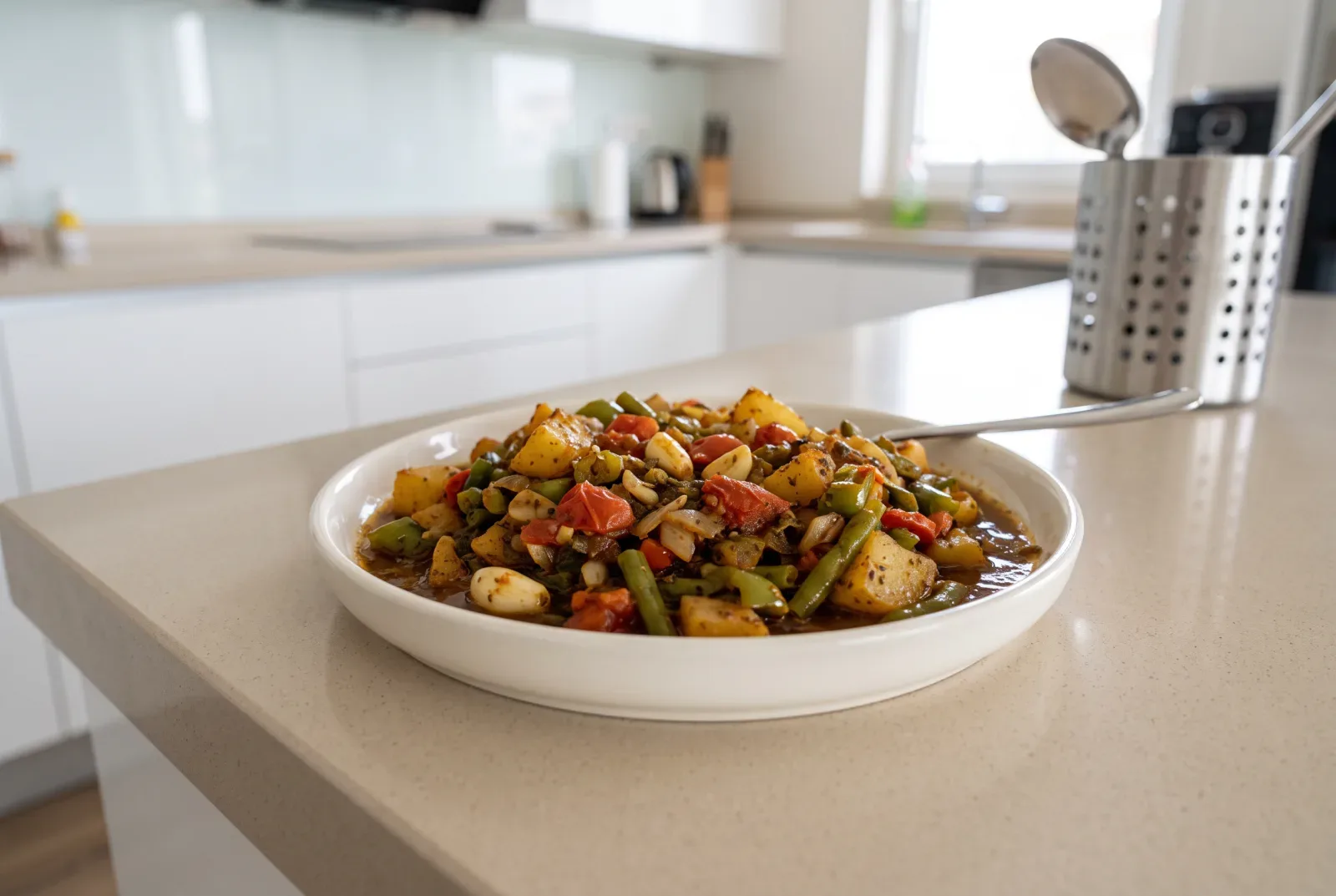 Jordanian-Style Spiced Leftover Vegetable Sauté