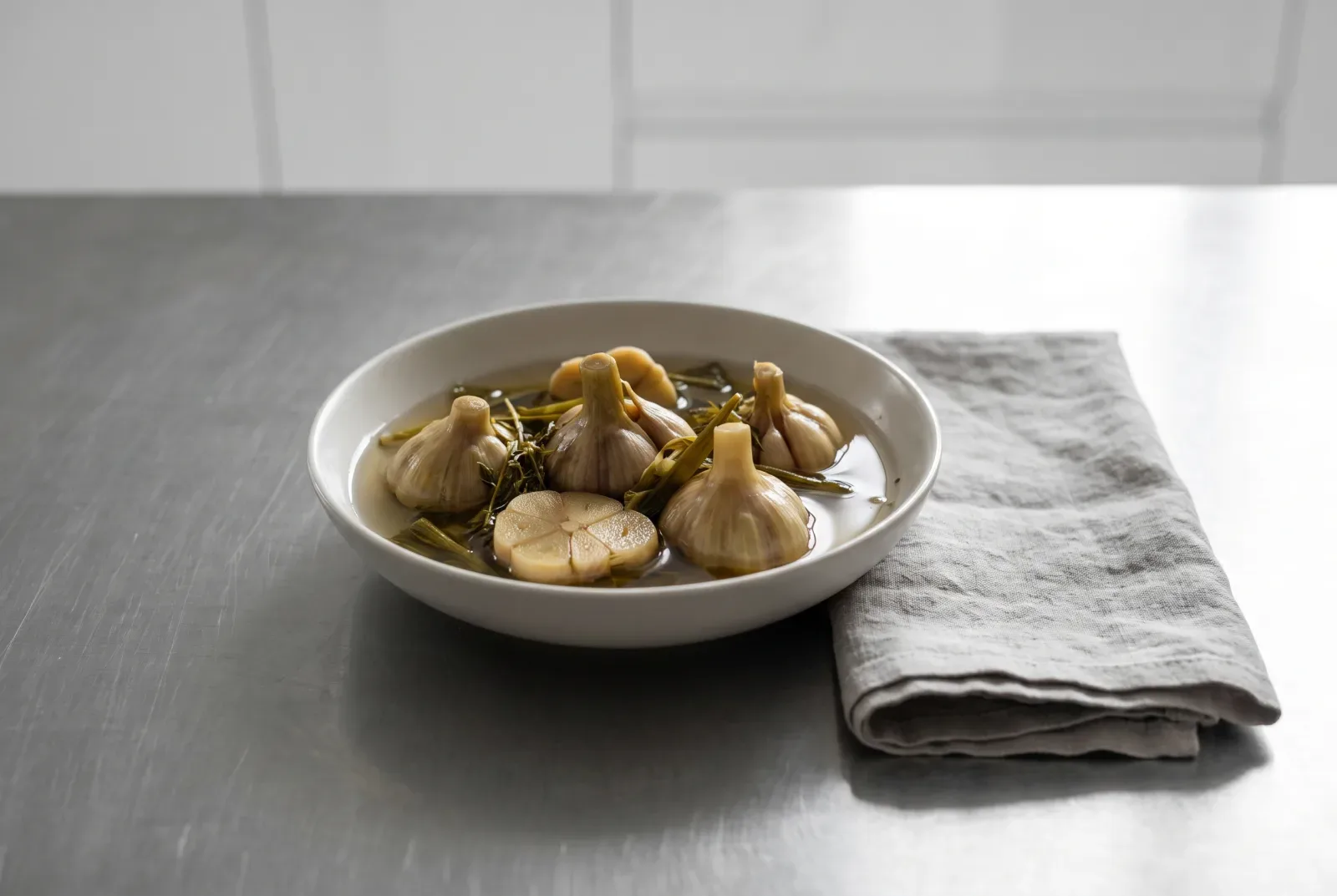 Pickled Wild Garlic | Kazakh-Style Winter Appetizer