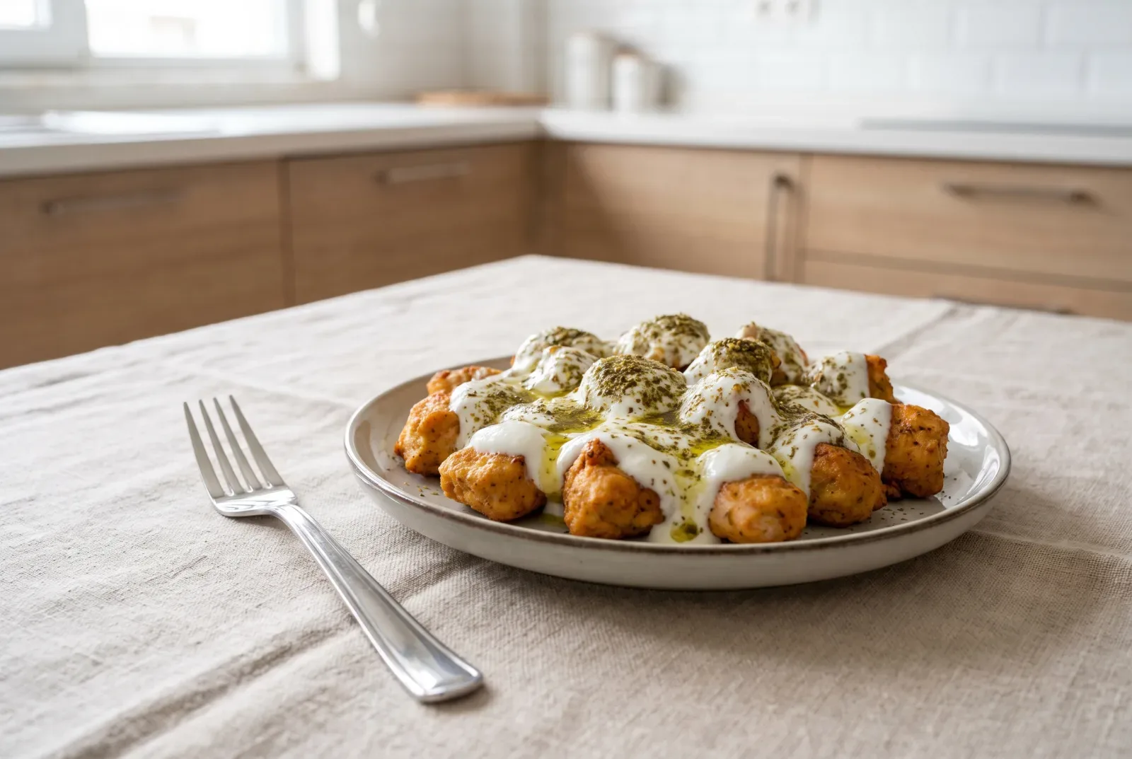 Za'atar Yogurt Chicken Bites | Jordanian-Style Marinated Air Fryer Chicken
