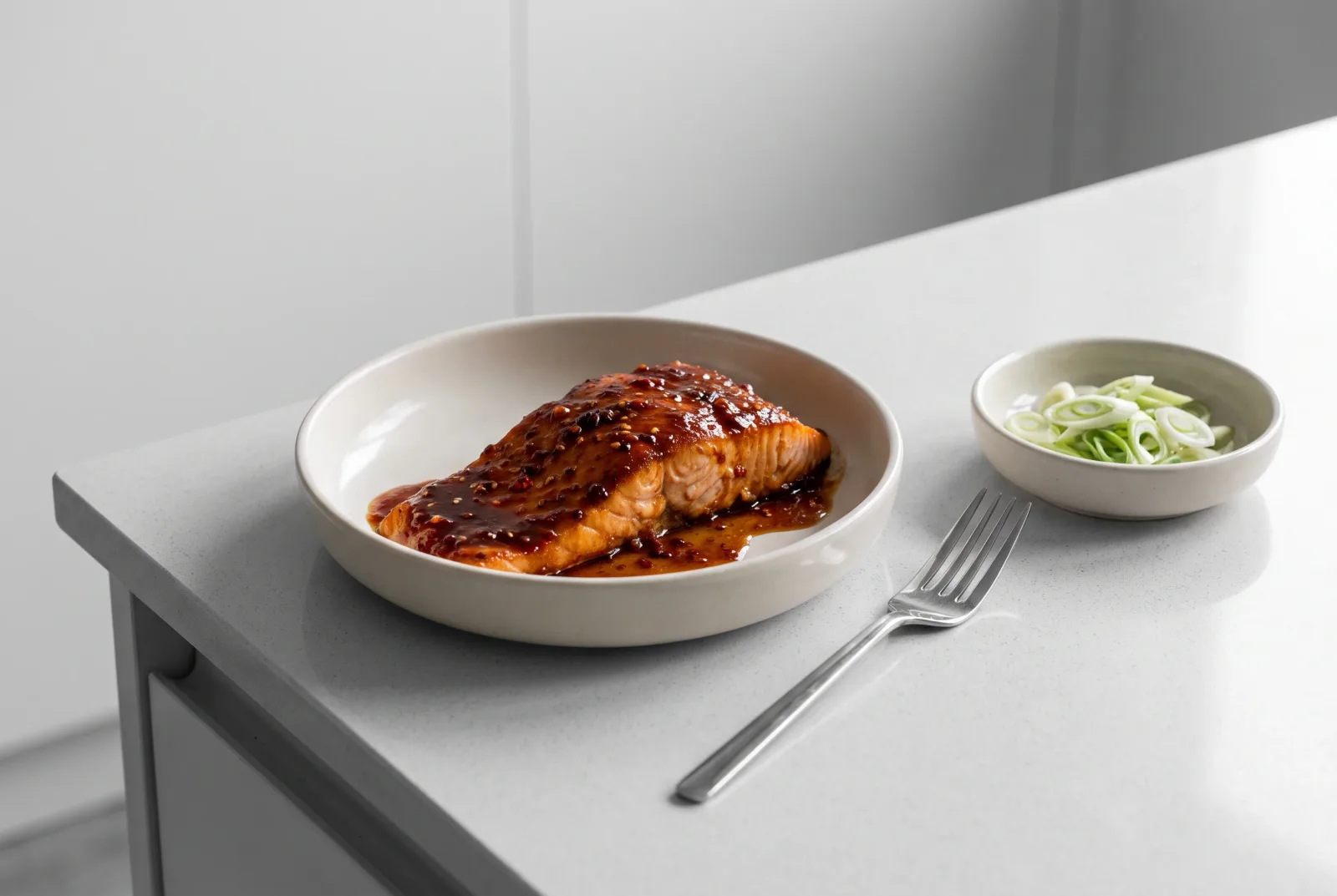 Spicy Teriyaki Air Fryer Salmon | Japanese Low-Carb Party Skewers