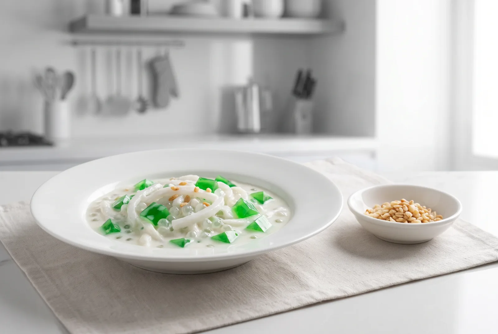 Buko Pandan | Filipino Coconut and Pandan Jelly Dessert