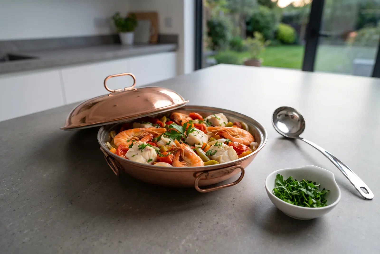Cataplana de marisco — Portuguese seafood stew
