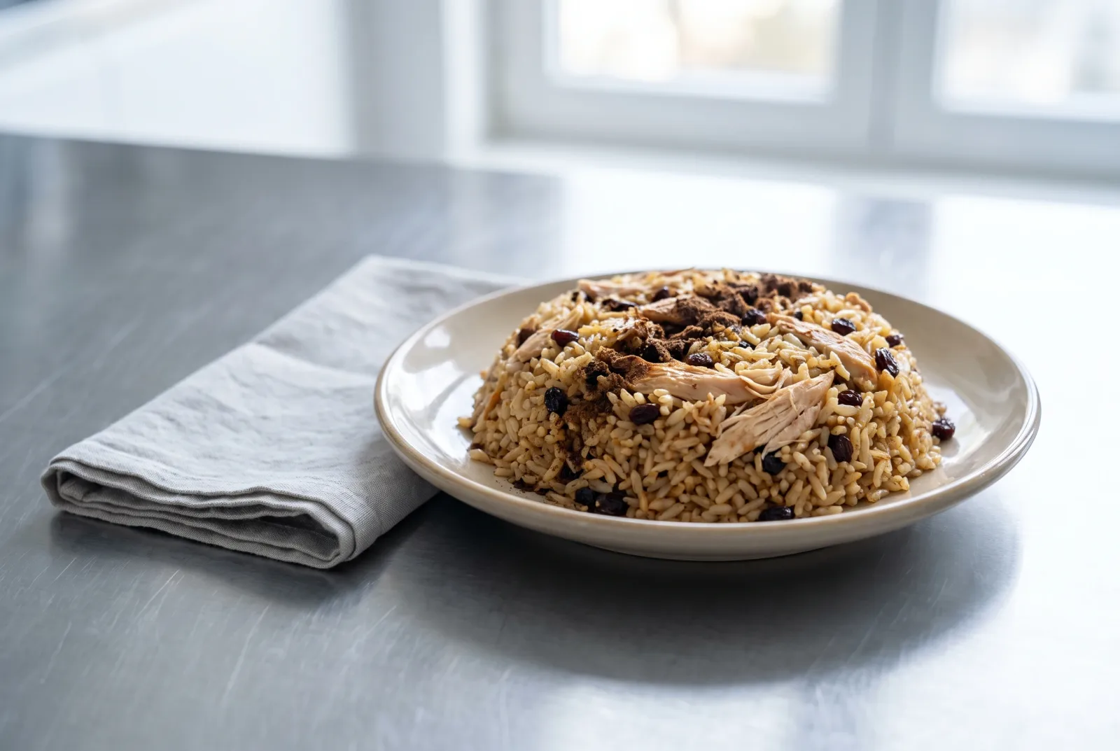 İç Pilav | Ottoman-style Rice with Currants and Pine Nuts