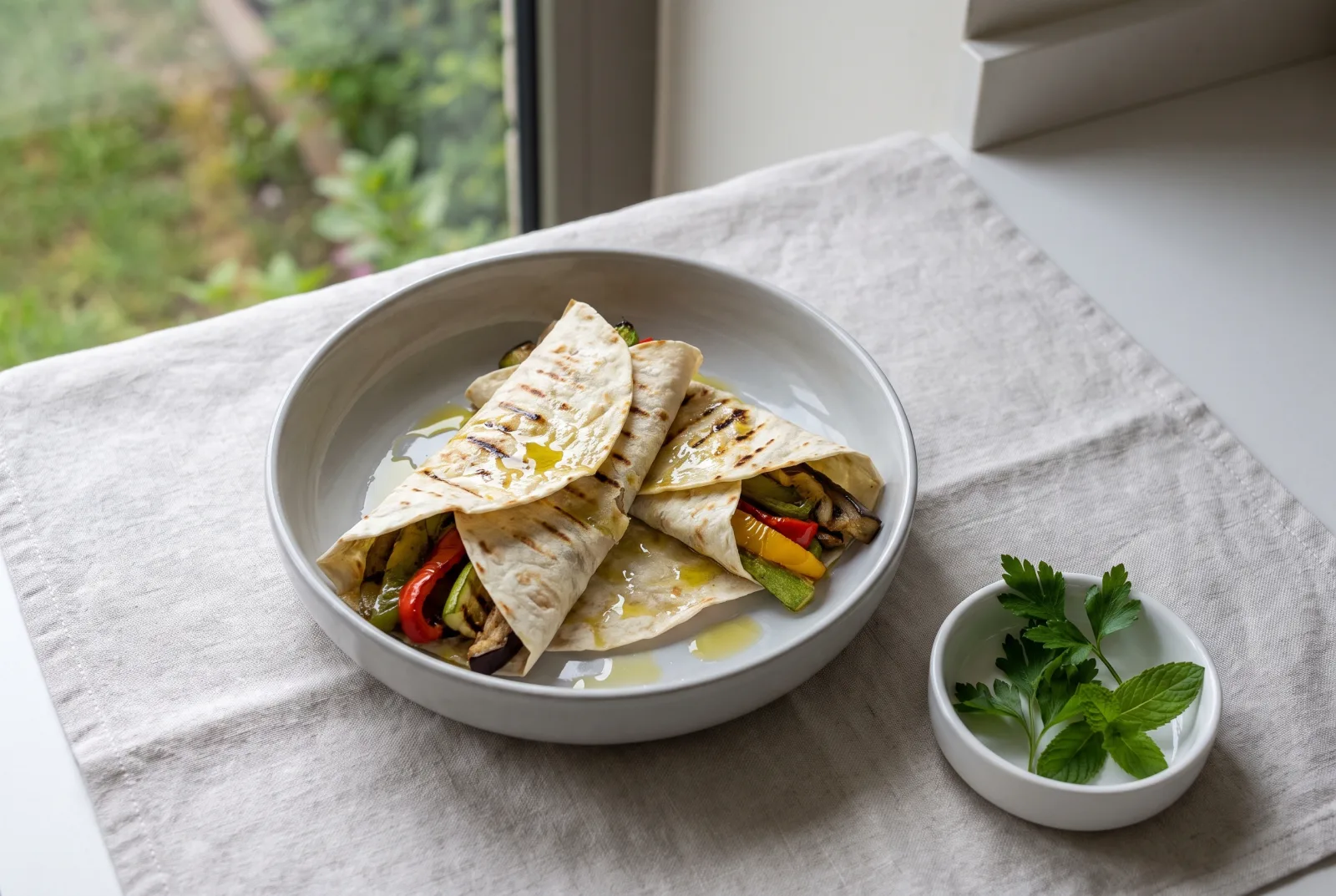 Lavash with grilled vegetables — Australian-style barbecue flatbread