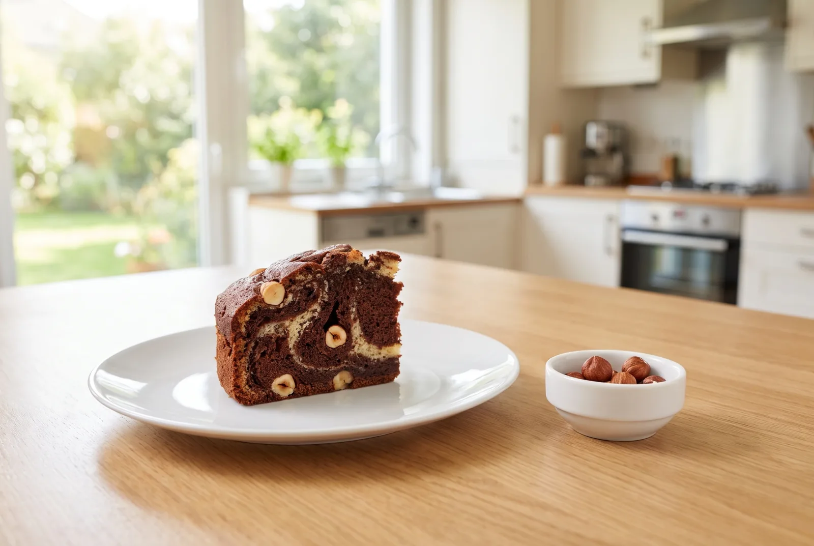 Chocolate Yogurt Cake | Hazelnut Breakfast Cake