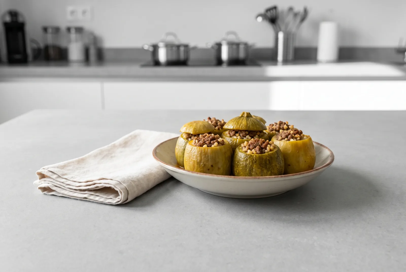 Kelek Dolmasi | Southeastern Turkish Pressure-Cooker Bulgur-Stuffed Unripe Melon