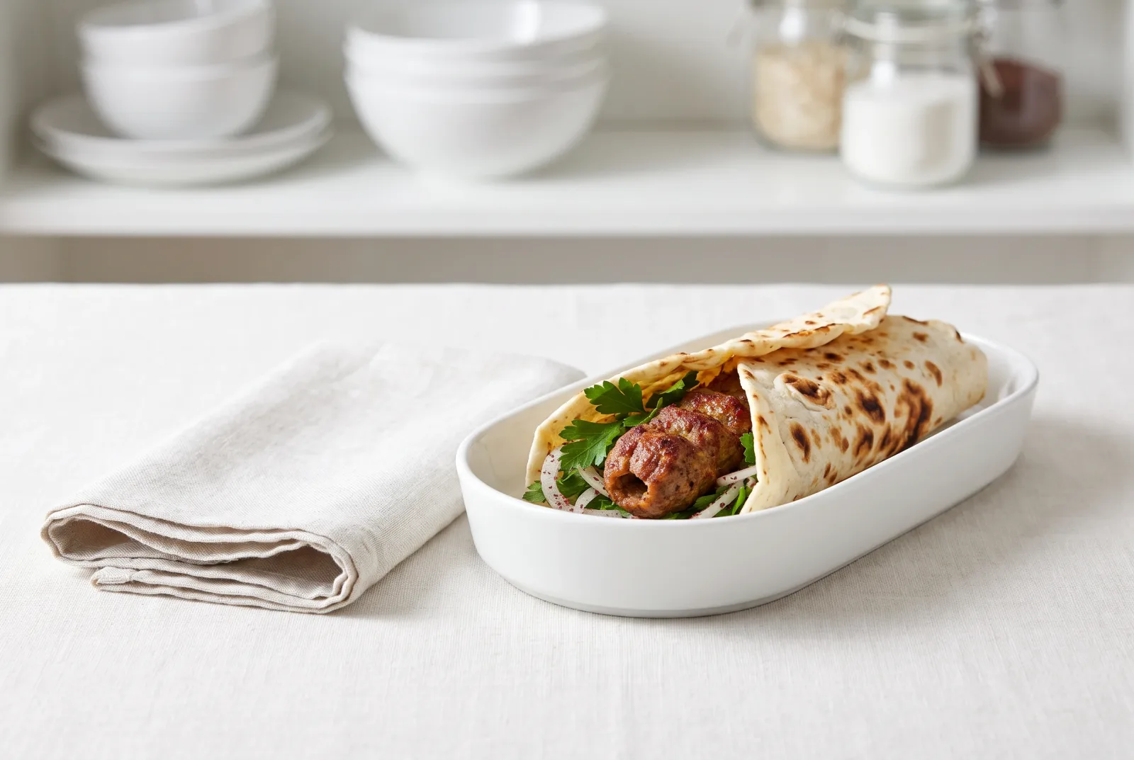 Lula Kebab Wrap | Azerbaijani Grilled Ground Beef Wrap