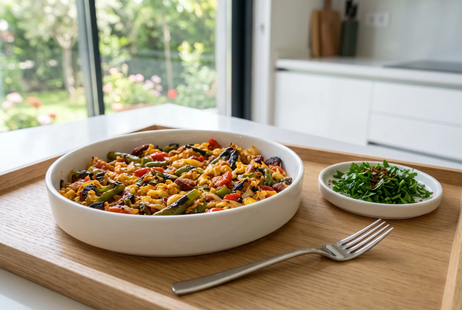 Campfire Vegetable and Egg Skillet | Freezer-Friendly Breakfast