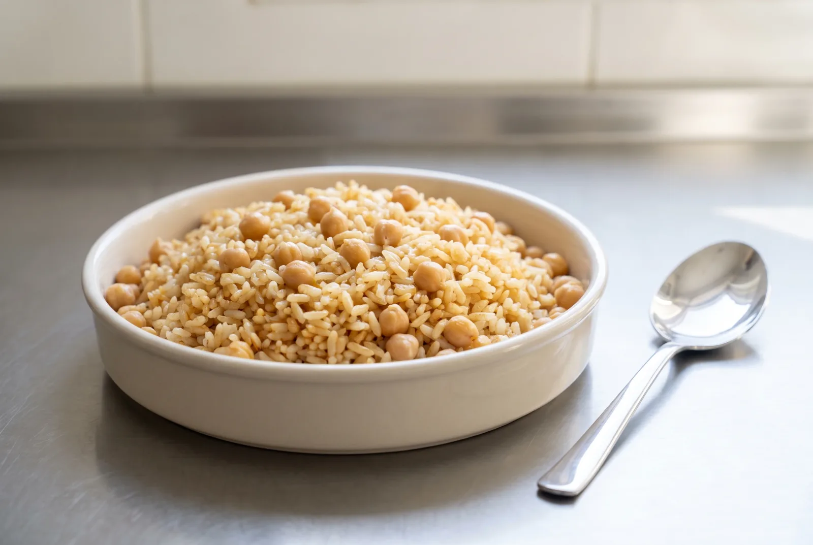 Chickpea Pilaf | Simple Homemade Rice with Butter