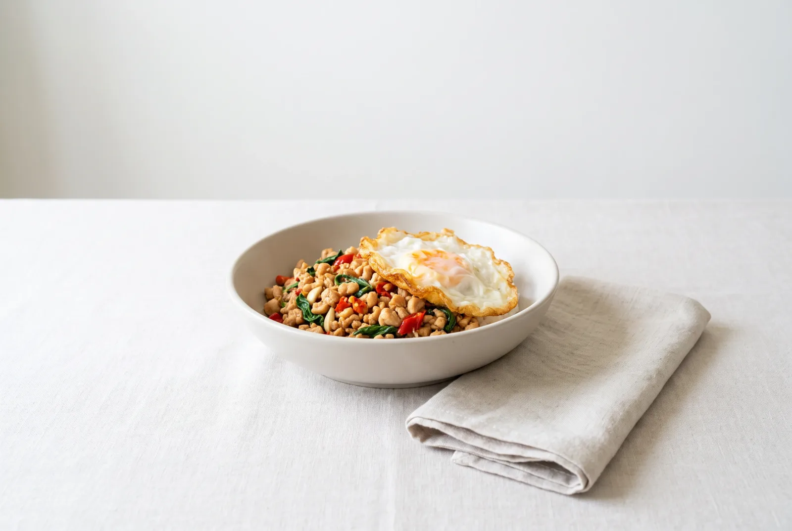 Pad Krapow Kai | Thai Spicy Basil Chicken