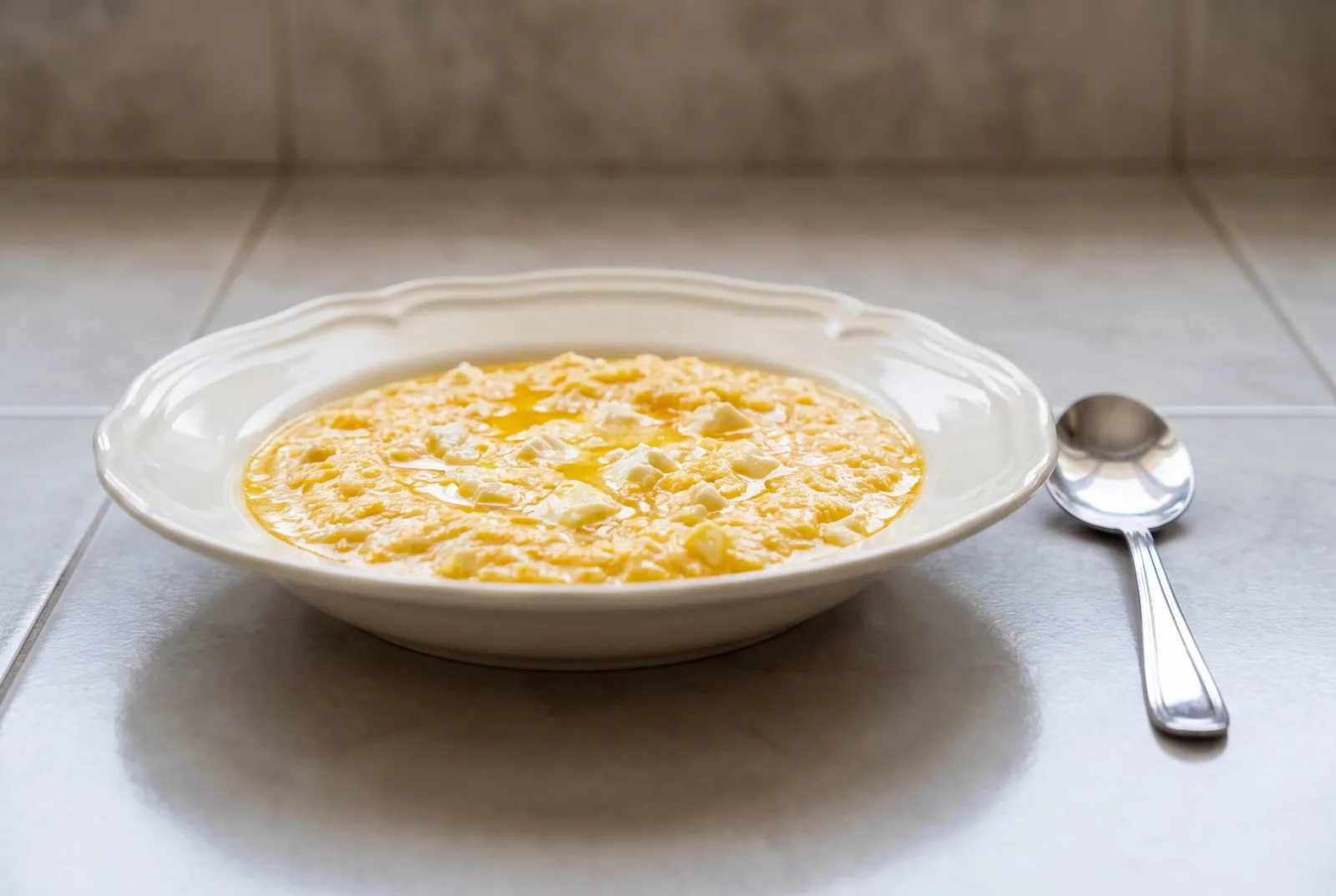 Panrkhash — Armenian Bread Softened in Milk with Melted Cheese for Children