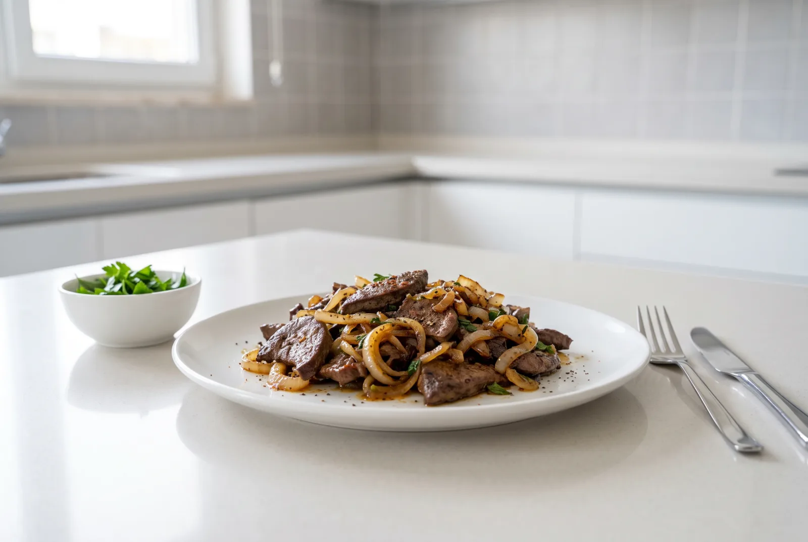 Pan-Fried Beef Liver with Onions | Quick English Pub-Style Supper