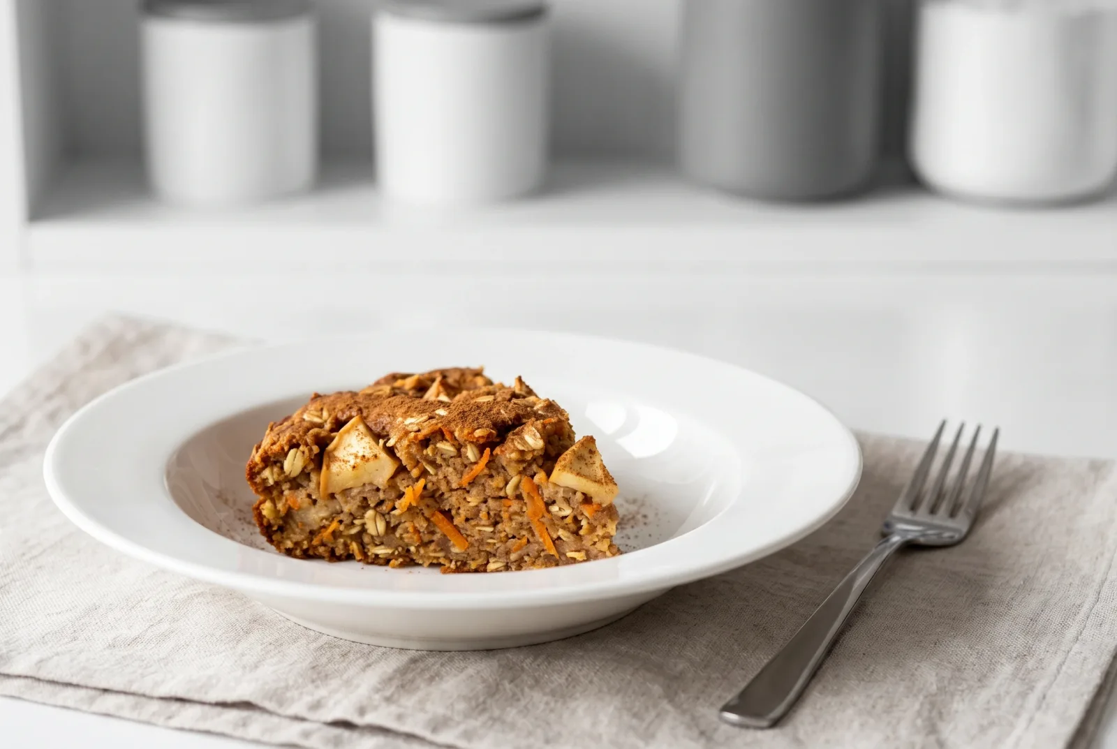 Oat and apple cake — a wholesome, sugar-free wholegrain bake