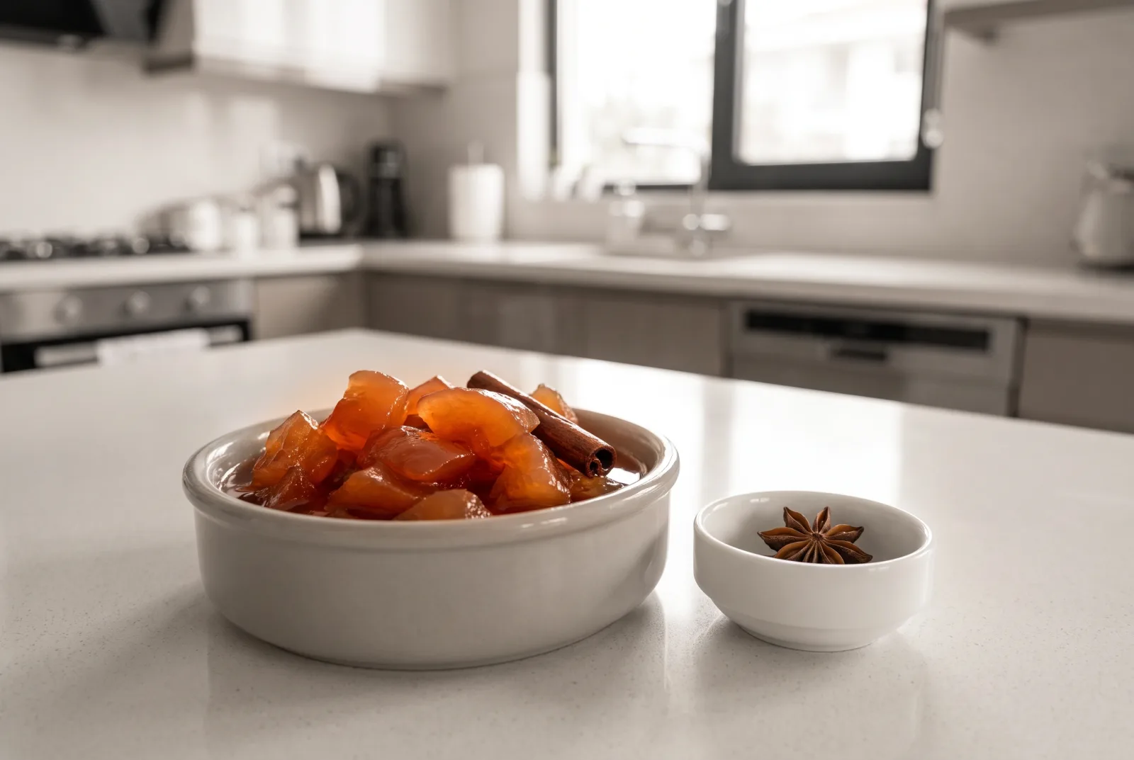 Low-Sugar Quince Jam | Lebanese Spiced Jam with Cinnamon and Cloves